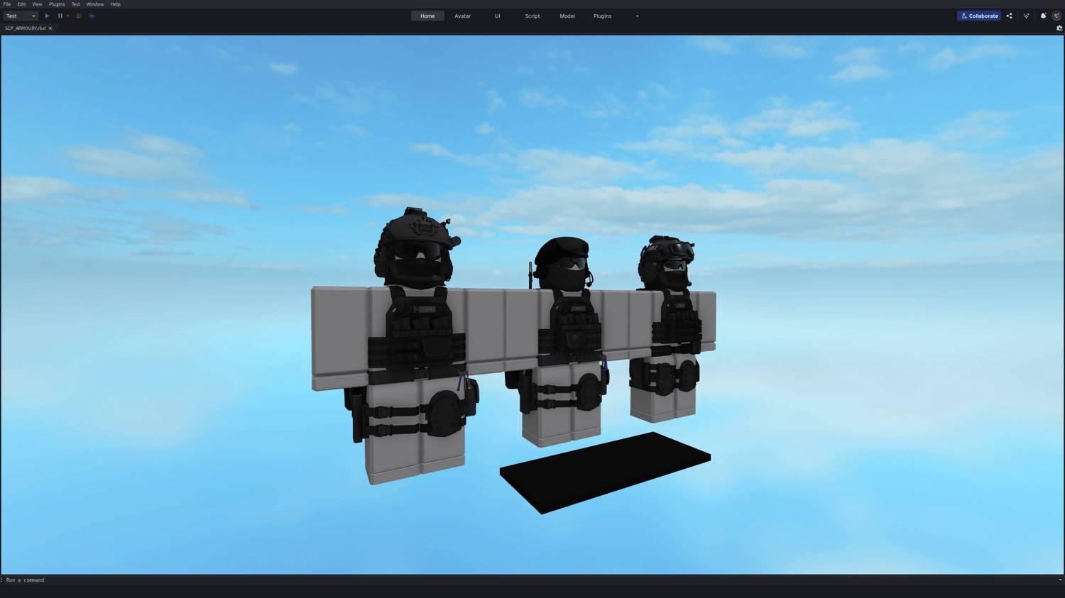 Roblox SCP military armour pack with helmets and plate carriers