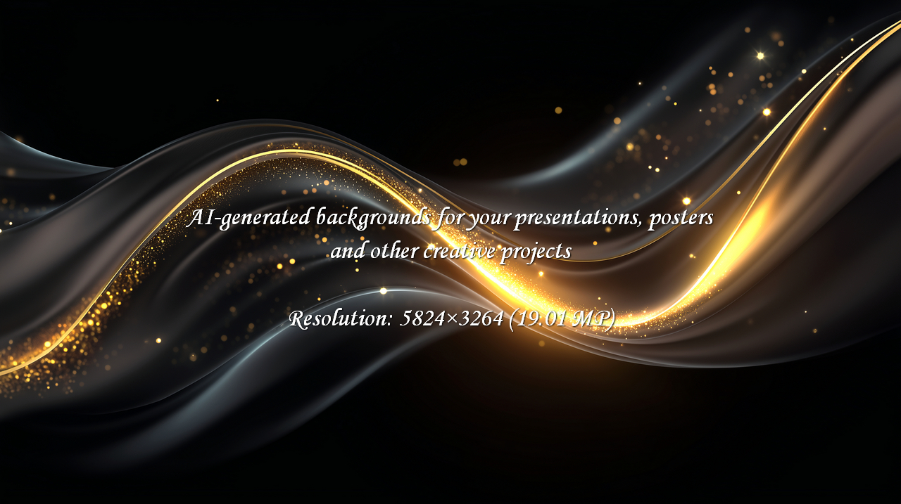 Experience the allure of dark silk waves bathed in shimmering gold light and elegant streaks. This luxurious abstract background evokes sophistication and premium quality, perfect for high-end branding and celebratory themes.