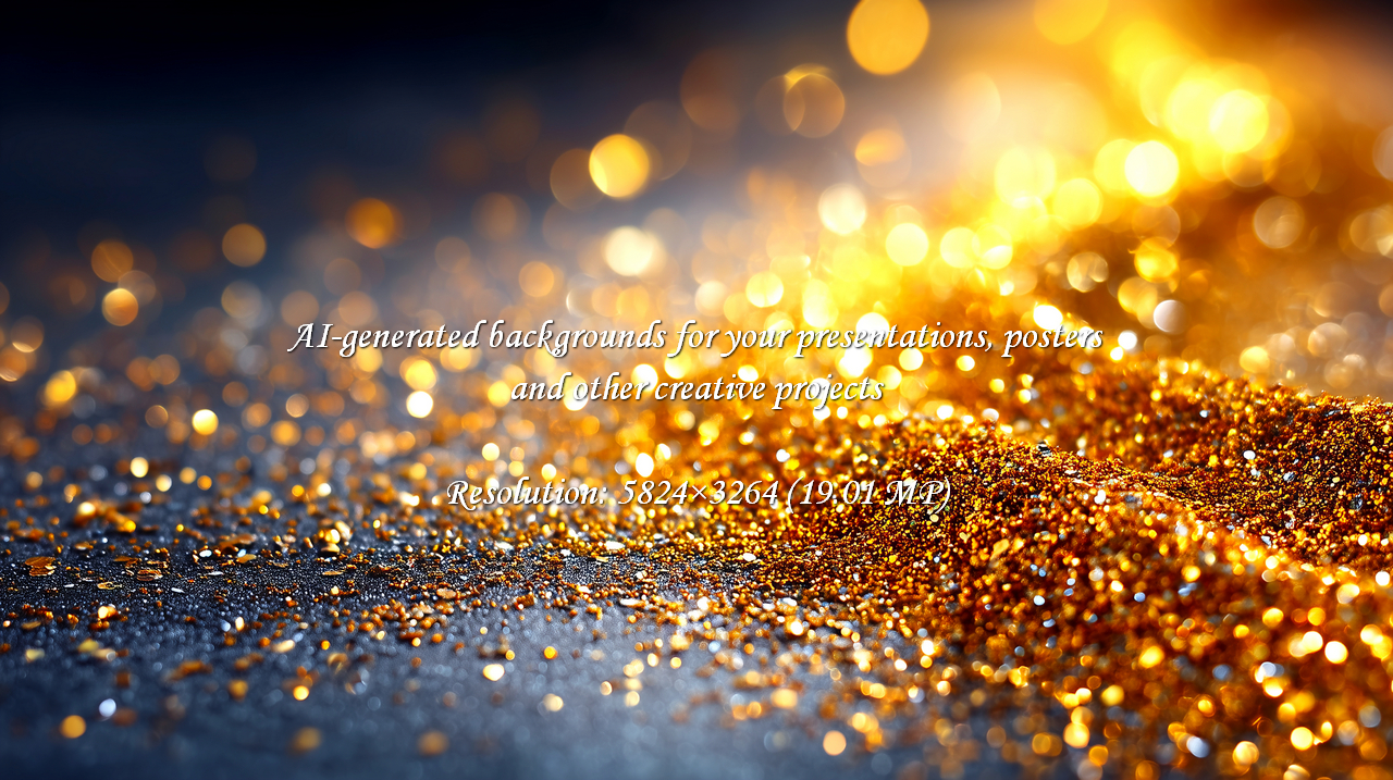 Captivating golden glitter cascades with mesmerizing bokeh, evoking pure luxury and celebration. Perfect for festive designs, premium brands, and creating an opulent, joyous mood.