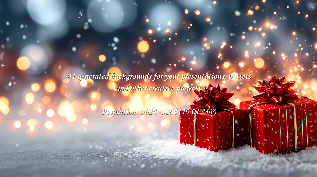 Two stunning red gift boxes adorned with festive bows sit invitingly in soft snow, surrounded by a magical bokeh glow. Perfect for conveying holiday spirit, joy, and the excitement of giving during winter celebrations.