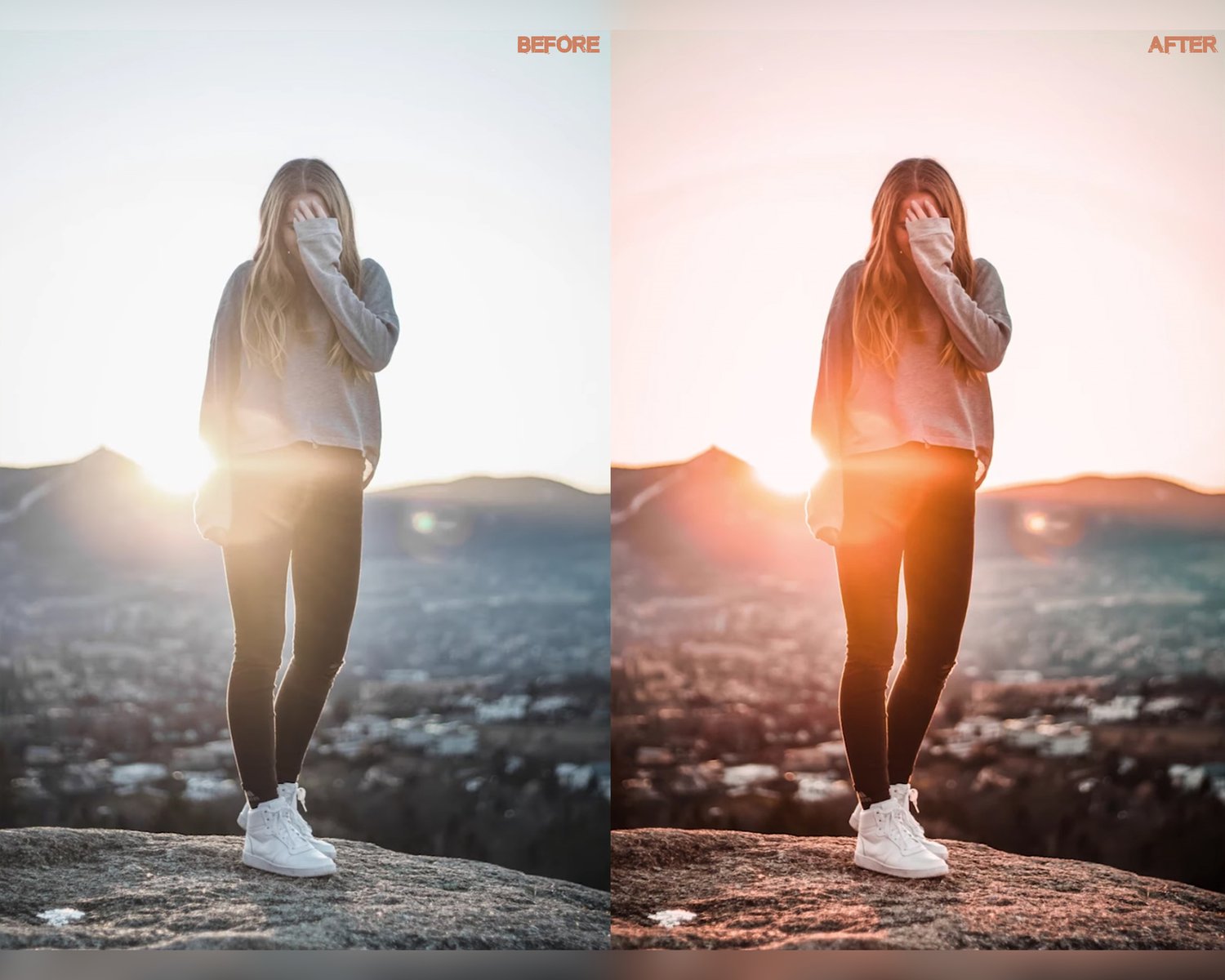 Golden Hour presets, Lightroom presets, Orange presets, Sunset presets, Preset Lightroom, Instagram presets, Photoshop presets, Cinematic