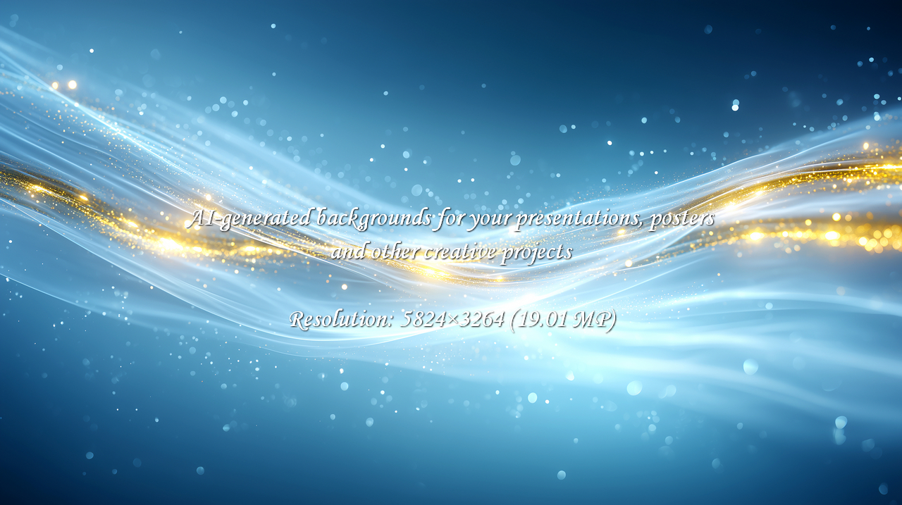 Experience the magic of flowing light and sparkling particles. This abstract visual evokes a sense of wonder, innovation, and boundless possibility, perfect for tech, science, or corporate themes.