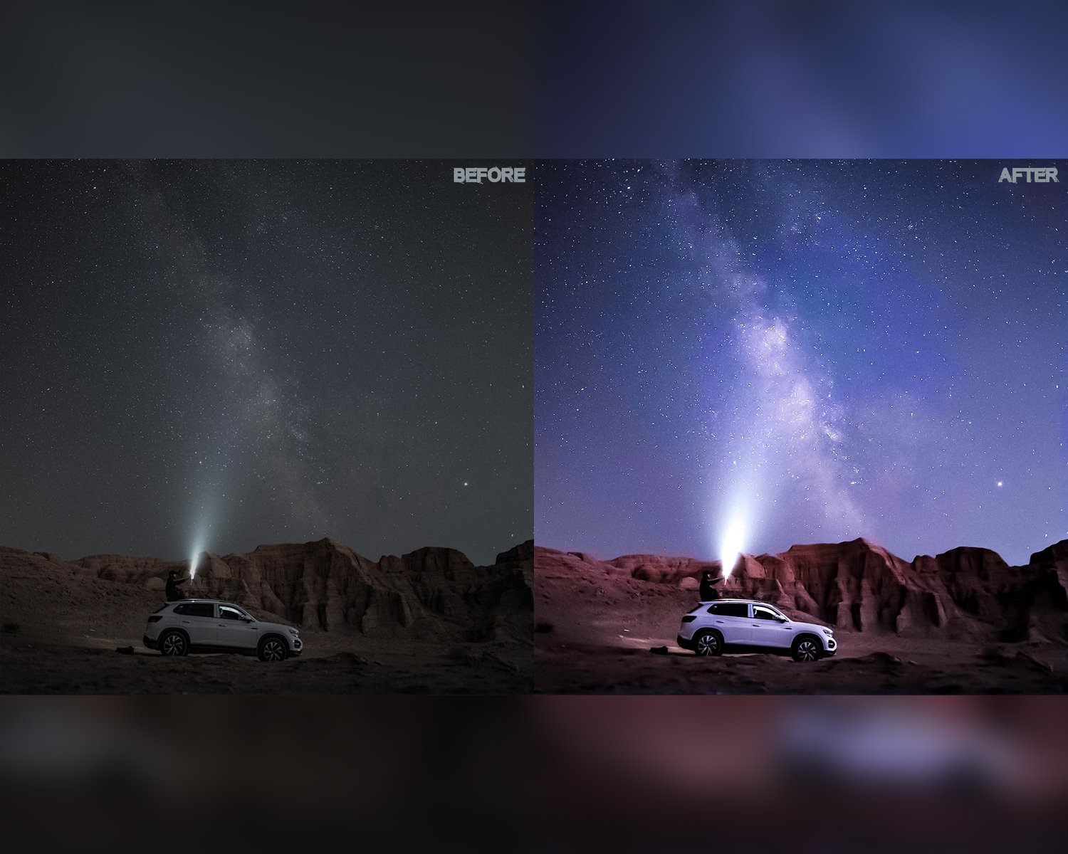 Night Sky presets, Lightroom presets, Astrophotography presets, Night presets, Milky way presets, Preset lightroom, Photoshop presets