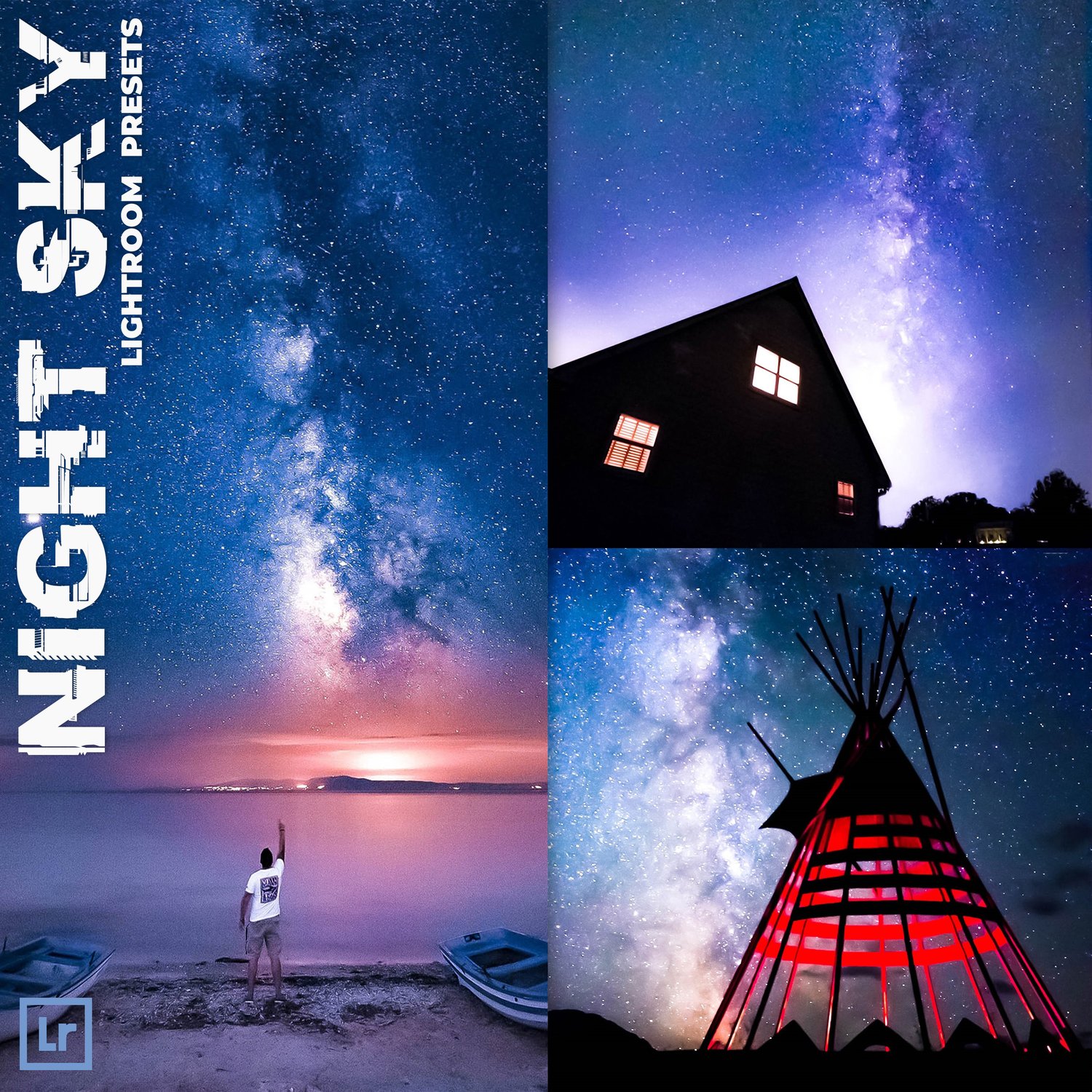 Night Sky presets, Lightroom presets, Astrophotography presets, Night presets, Milky way presets, Preset lightroom, Photoshop presets