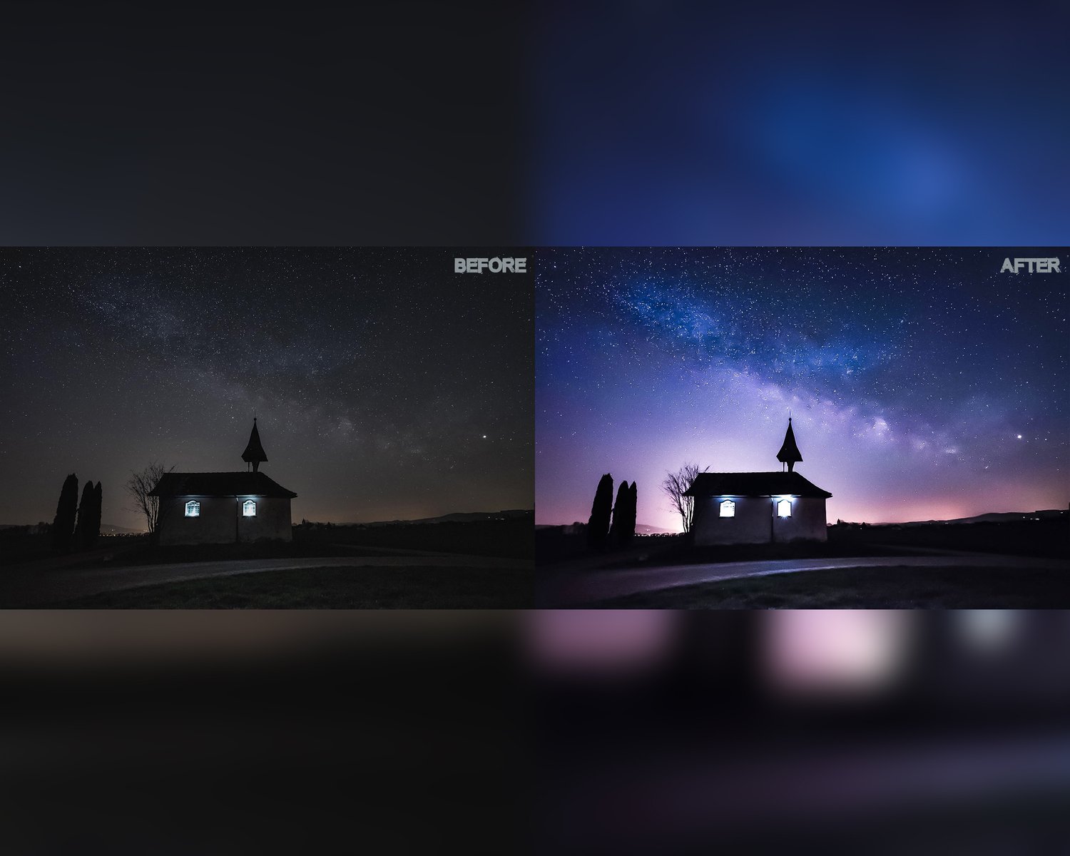 Night Sky presets, Lightroom presets, Astrophotography presets, Night presets, Milky way presets, Preset lightroom, Photoshop presets