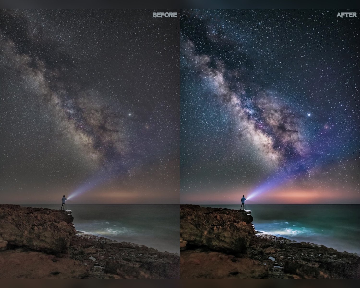 Astrophotography presets, Lightroom presets, Milky way presets, Night sky presets, Preset Lightroom, Night presets, Photoshop presets
