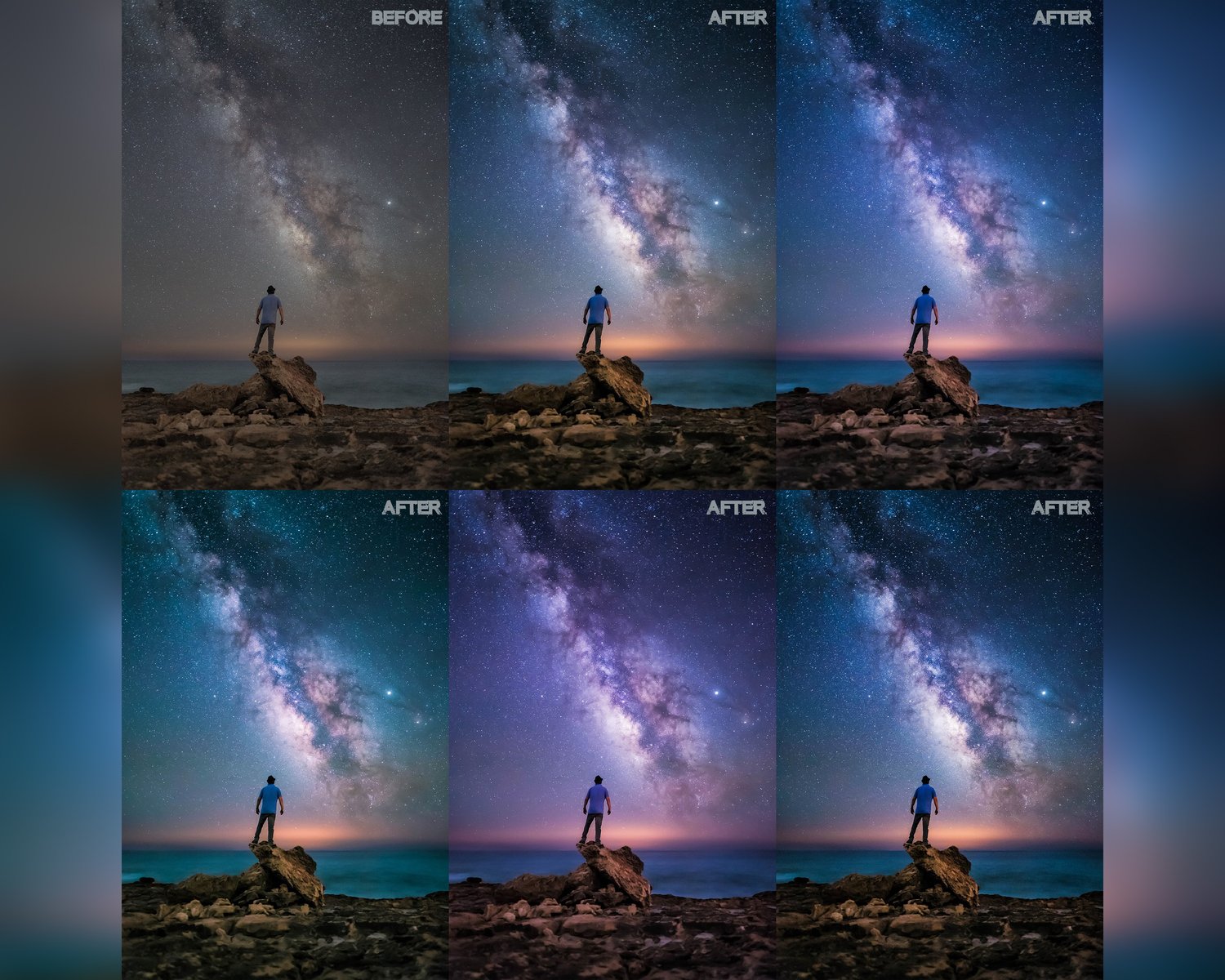 Astrophotography presets, Lightroom presets, Milky way presets, Night sky presets, Preset Lightroom, Night presets, Photoshop presets