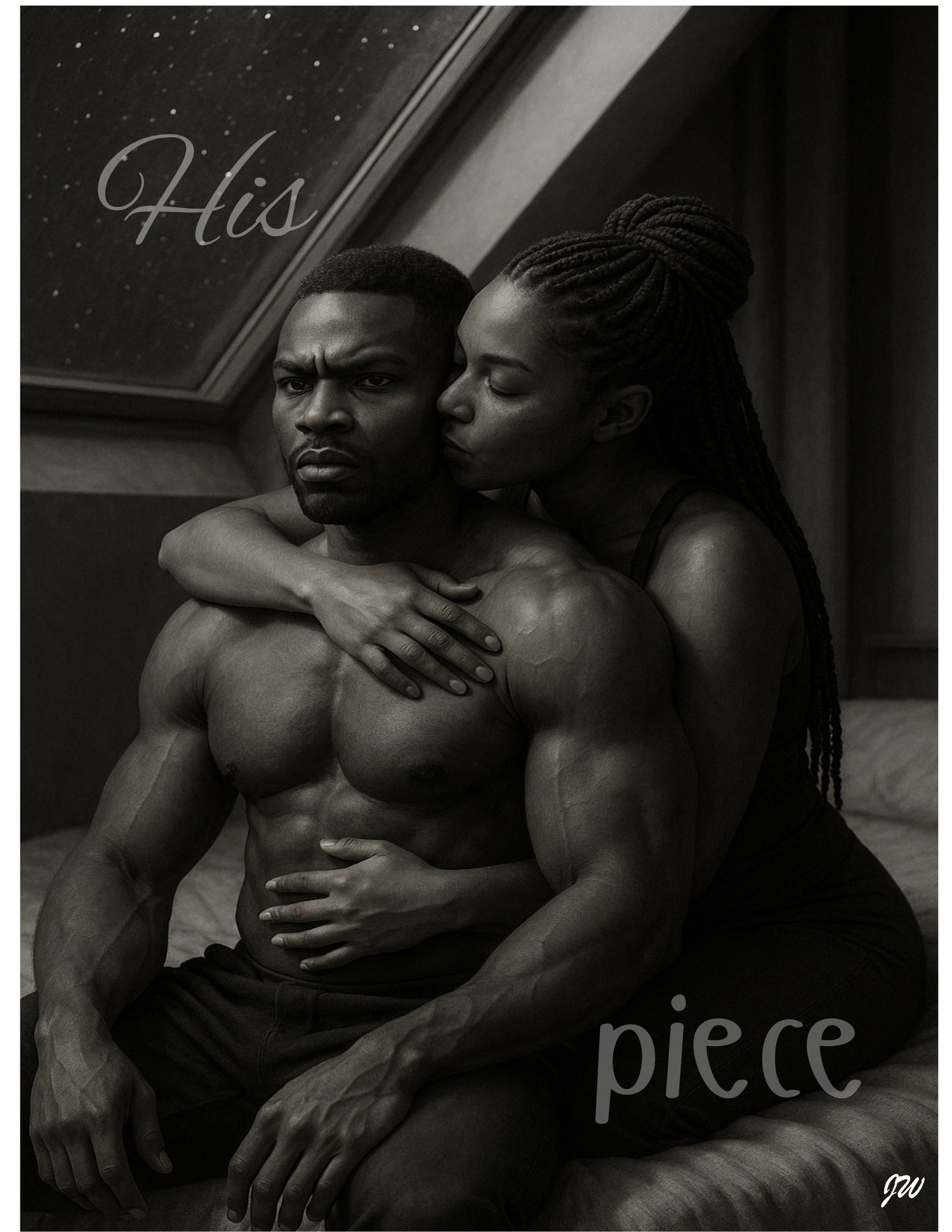 Artistic black and white wall décor