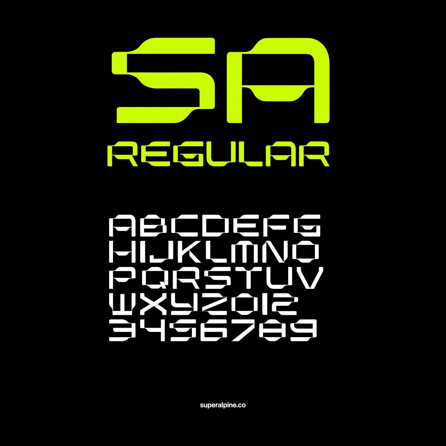 Super Alpine Font