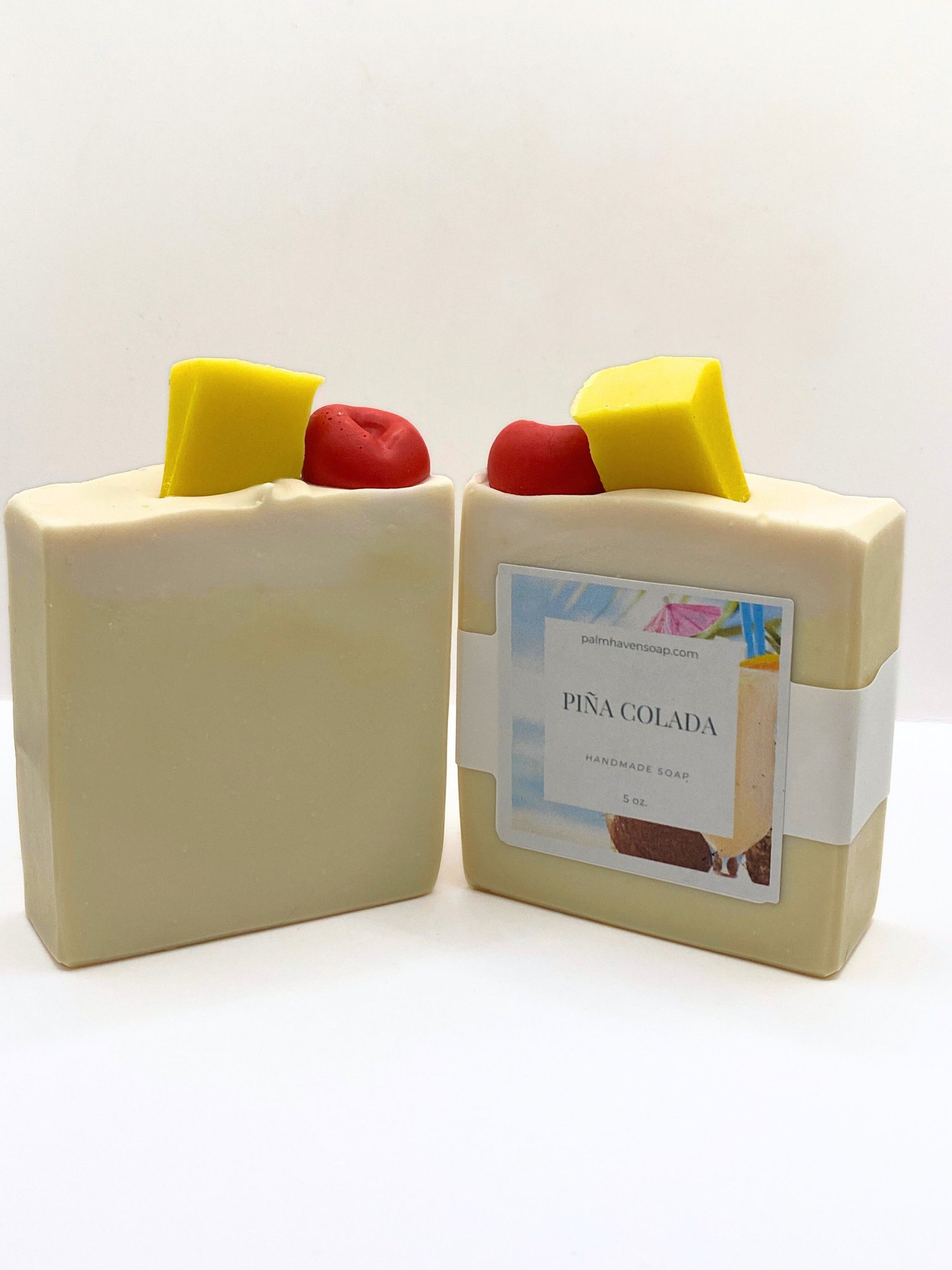 Pina colada handmade soap