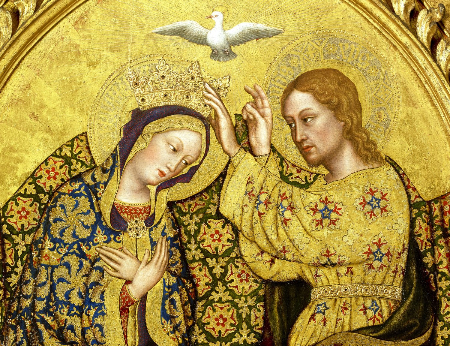 Coronation of the Virgin by Gentile da Fabriano; medieval Catholic art