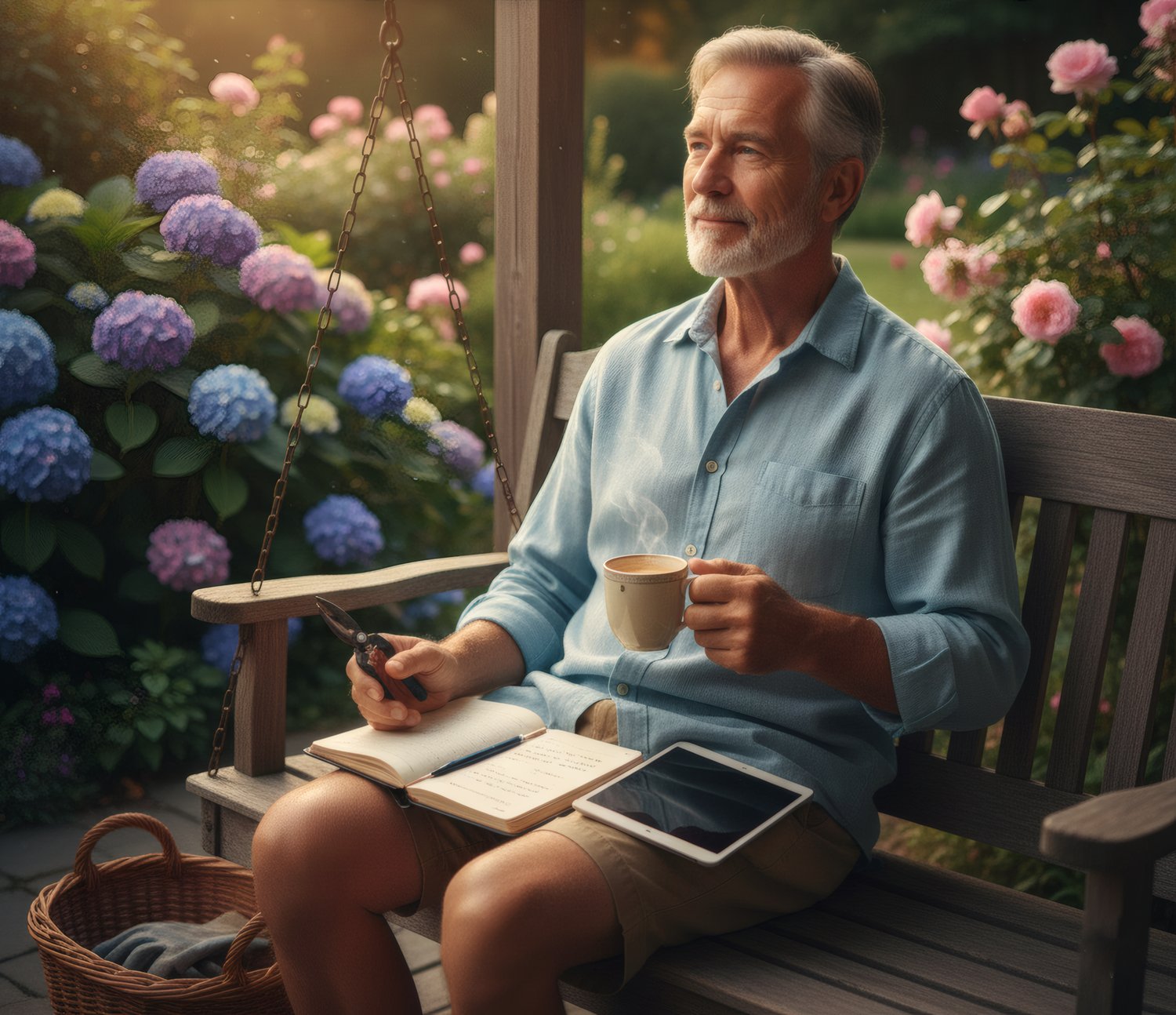 Cup of Coffee, Writing Pag-Beyond the Flower Beds-Finding New Purpose in Writing