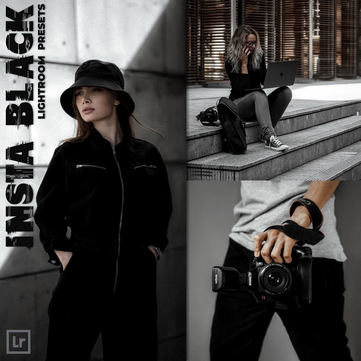 Insta Black preset, Lightroom presets, Black preset, Dark presets, Preset Lightroom, Moody preset, Cinematic presets, Photoshop presets