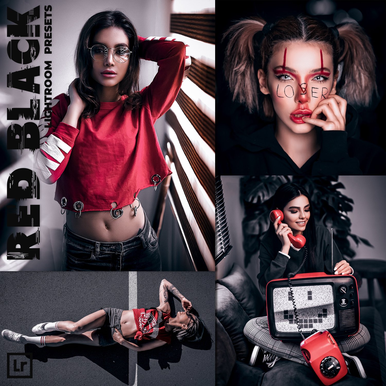Red Black preset, Lightroom presets, Red and Black preset, Black preset, Red preset, Moody preset, Moody preset, Preset lightroom, Cinematic