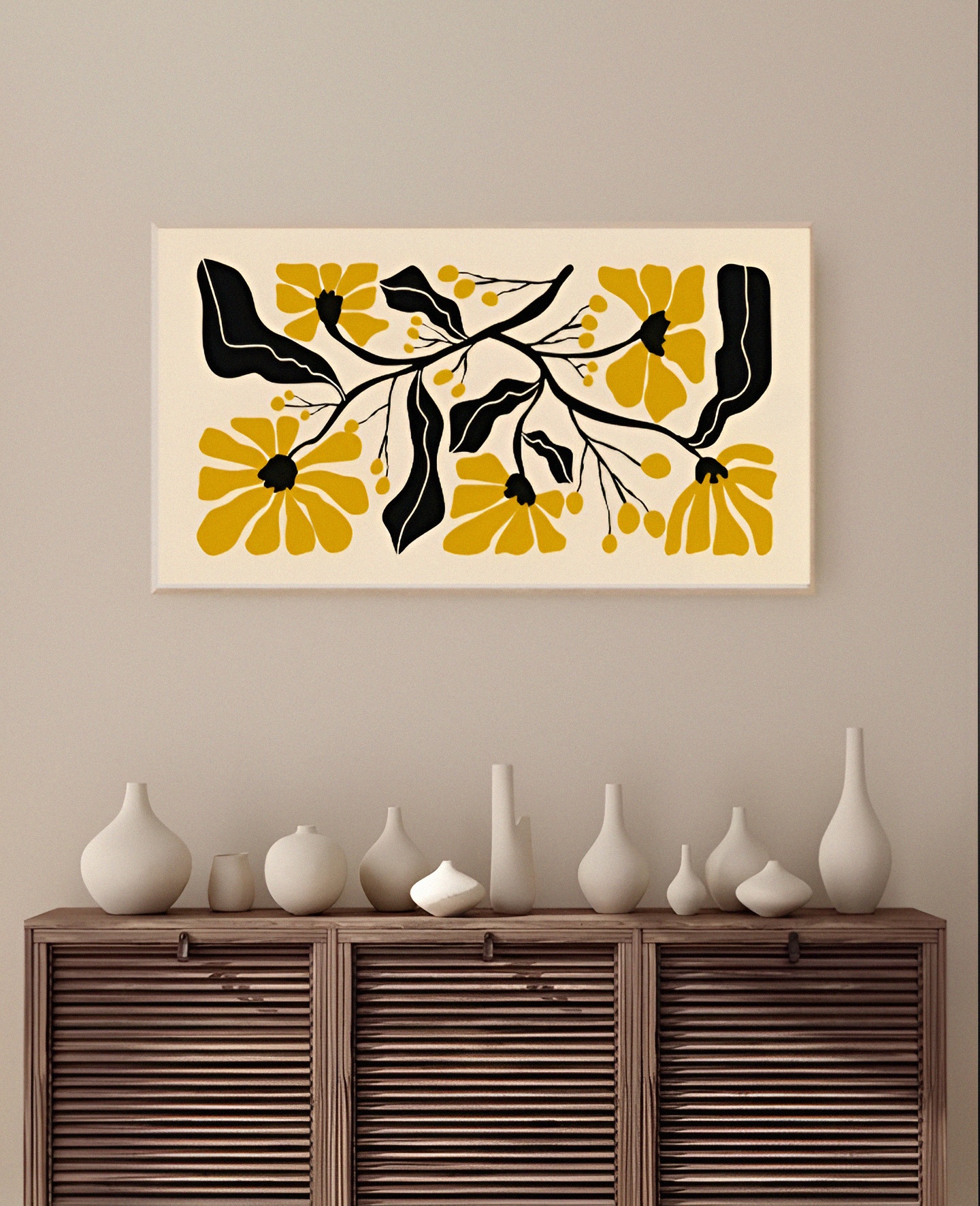 "Modern Floral Wall Art Set – Minimalist Botanical Print Collection for ...