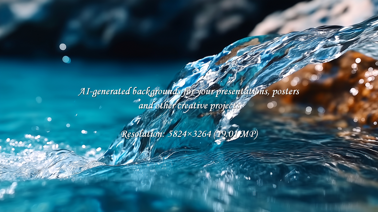 Experience the invigorating purity of crystal clear water as it gracefully flows over natural textures. This dynamic scene captures refreshing splashes and mesmerizing ripples, perfect for conveying vitality, nature, and a sense of pure, clean energy.