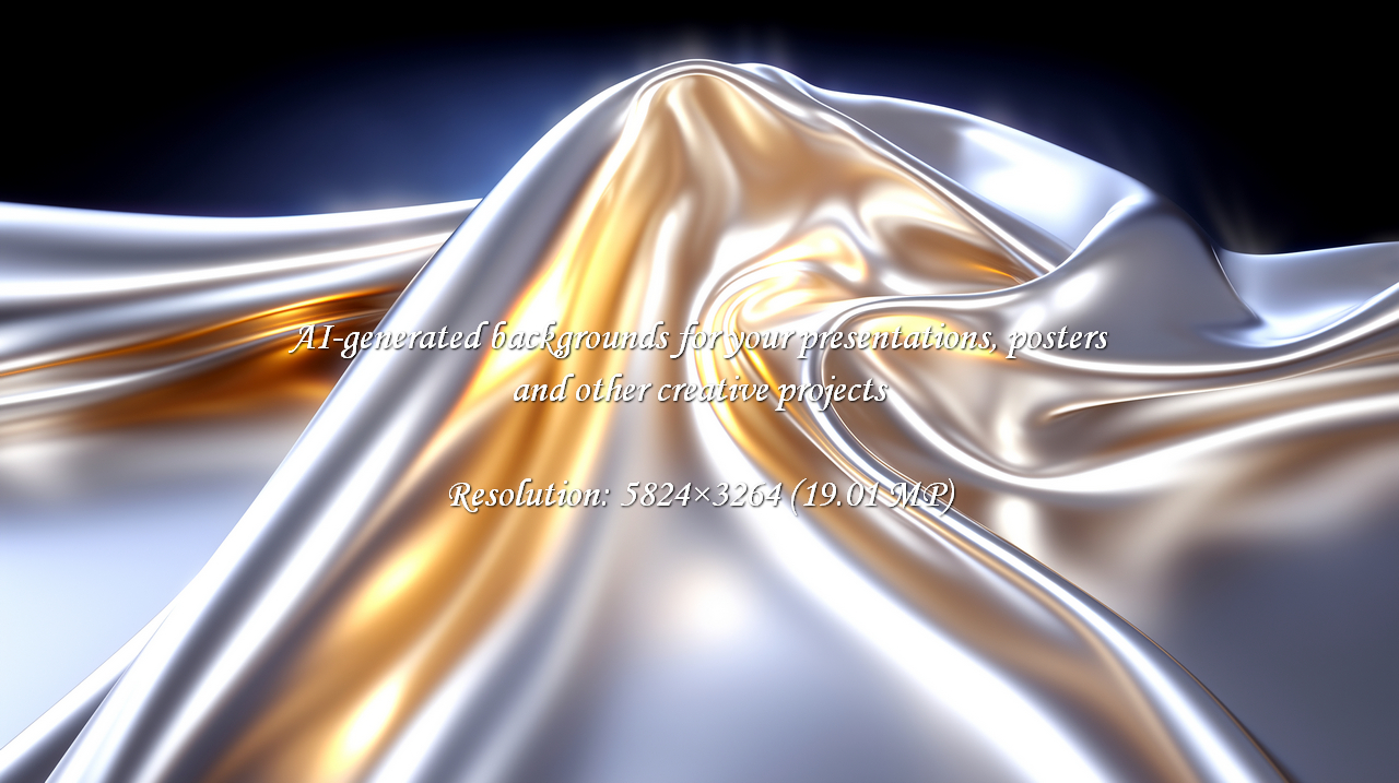 Experience pure opulence with this stunning flowing fabric, a luxurious blend of silver and gold with a captivating satin texture. Perfect for high-end projects.