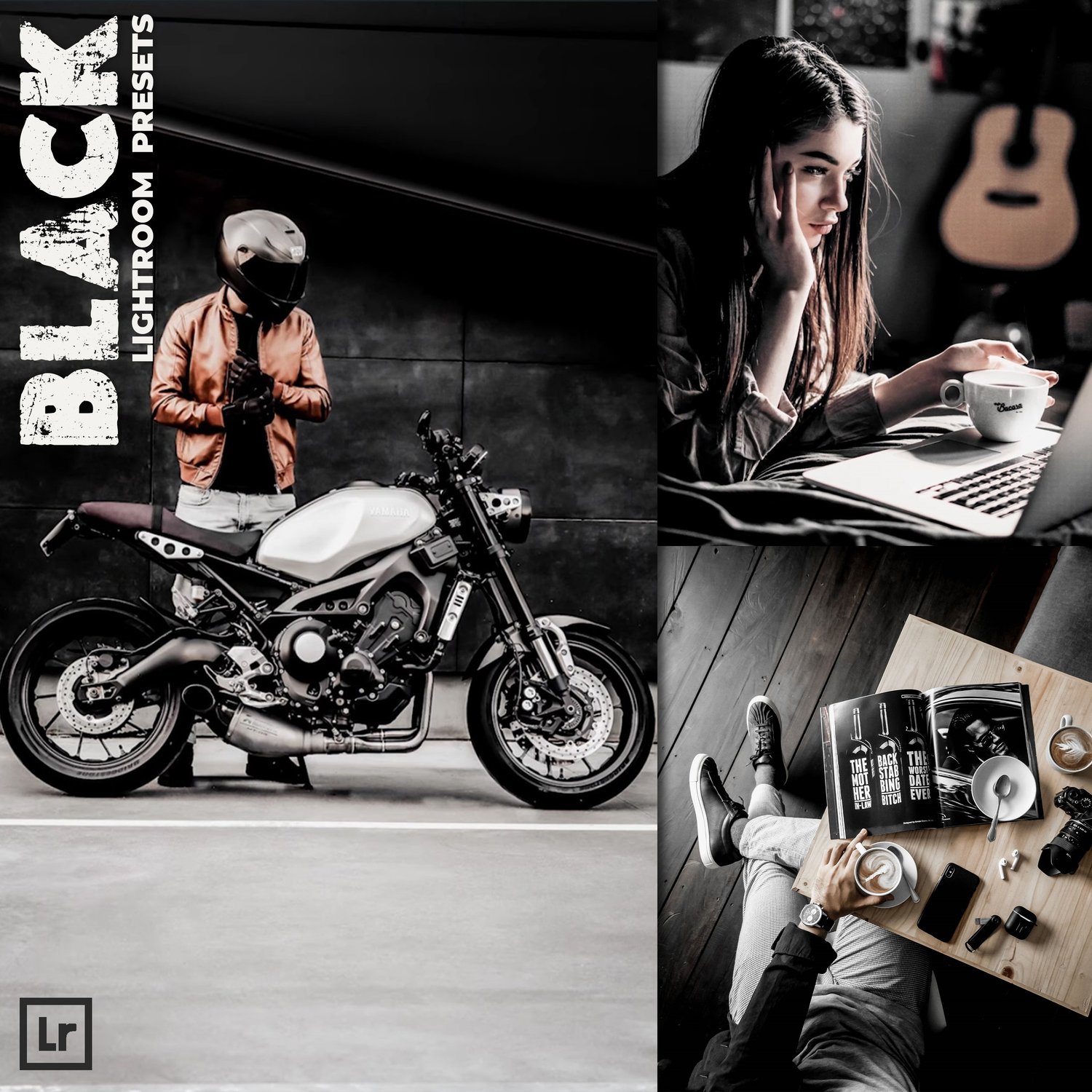 BLACK preset, Lightroom presets, Black preset, Dark presets, Moody preset, Preset Lightroom, Instagram presets, Photoshop presets, Cinematic
