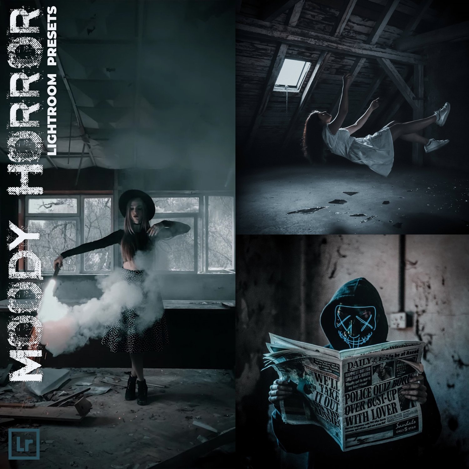 Moody Horror preset, Lightroom presets, Horror presets, Halloween presets, Moody preset, Dark presets, Preset Lightroom, Cinematic presets