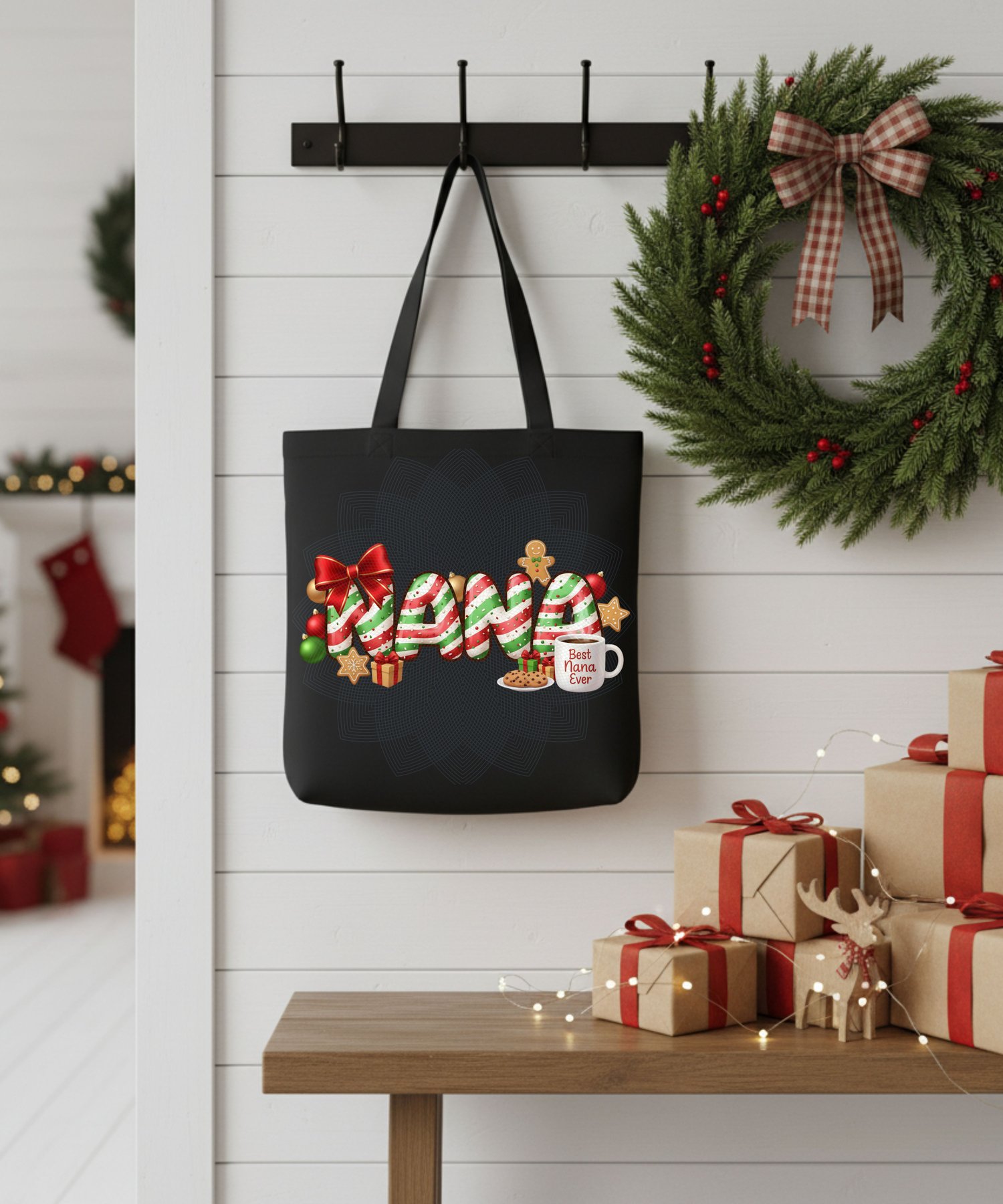 nana christmas png, christmas nana design, christmas grandma png, festive nana sublimation, candy cane letters png, nana christmas gift, cozy holiday design, christmas mug png, holiday grandma shirt, gingerbread png, christmas tree clipart