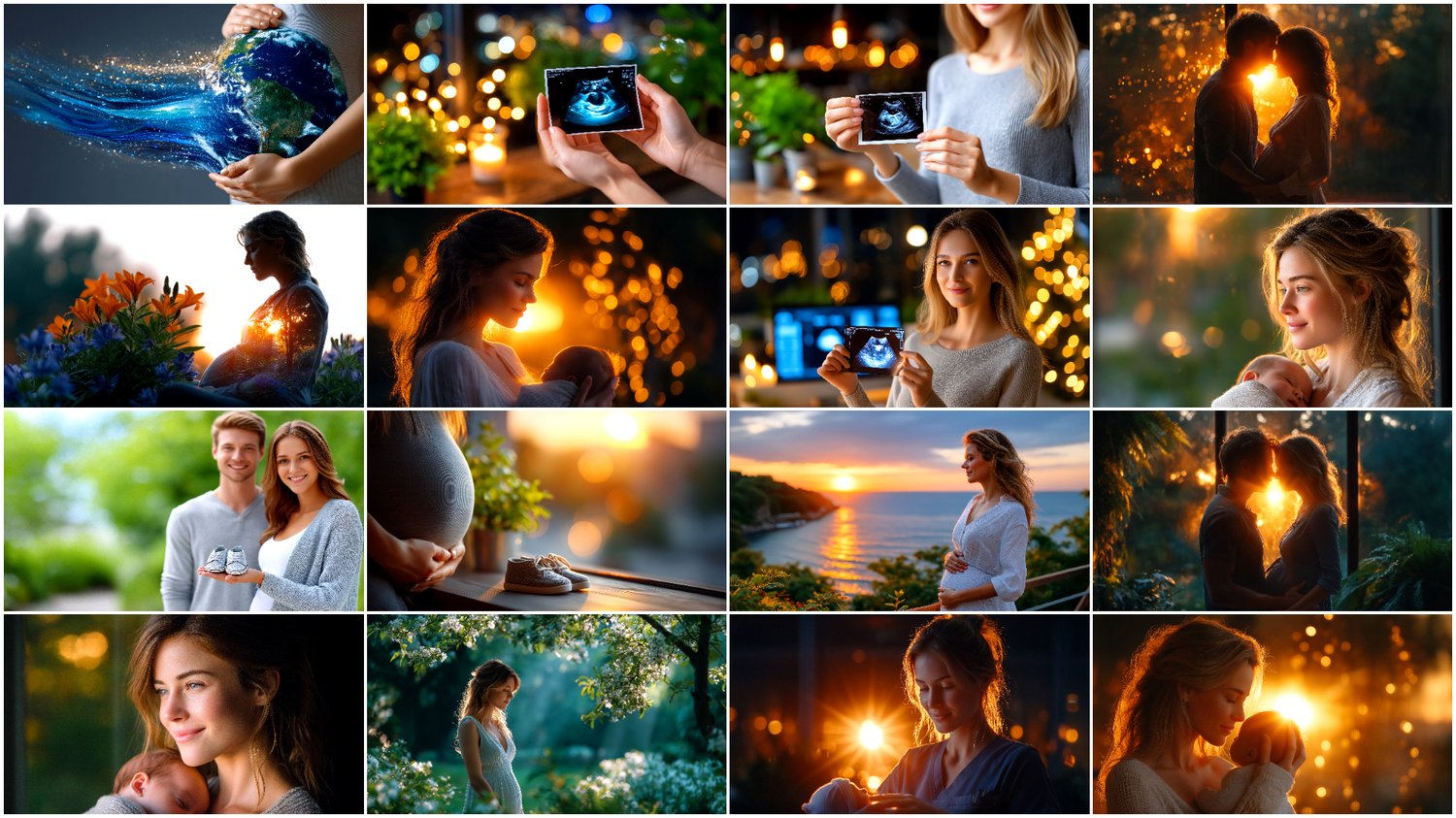 A heartwarming 3-pack series celebrating the miracle of a baby’s arrival. This collection captures tender and emotional moments — from pregnancy and anticipation to the first days of a newborn’s life. The photos feature baby shoes and hats, ultrasound ima