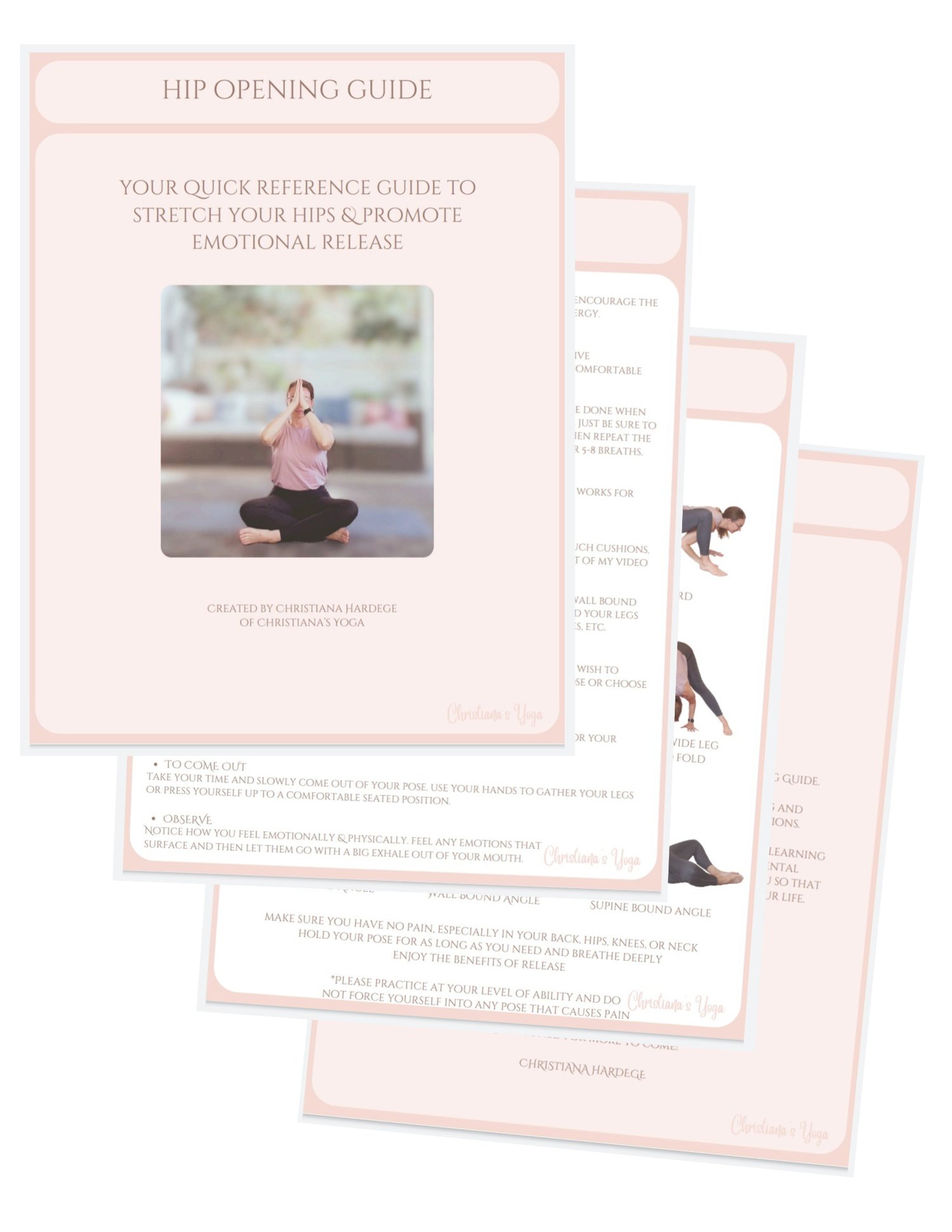 Short guide with easy to do hip stretches