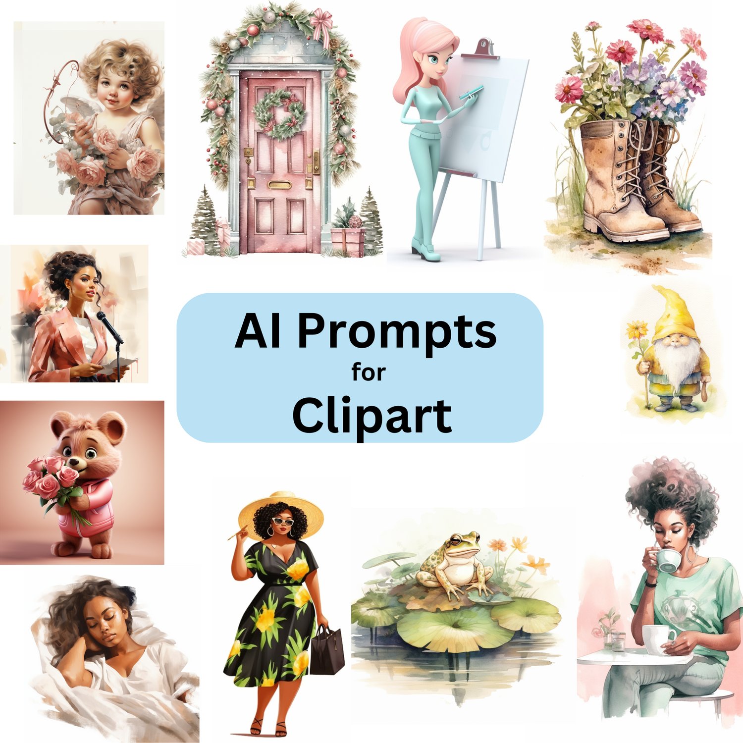 MidJourney prompts for clipart