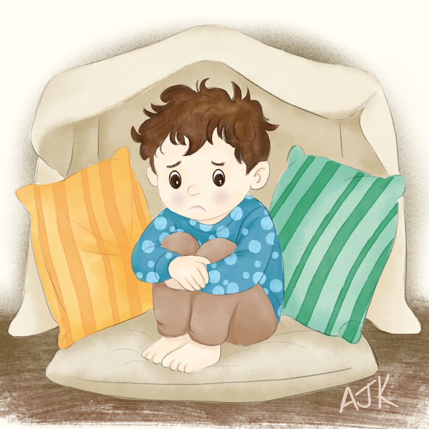 Theo in his feeling box