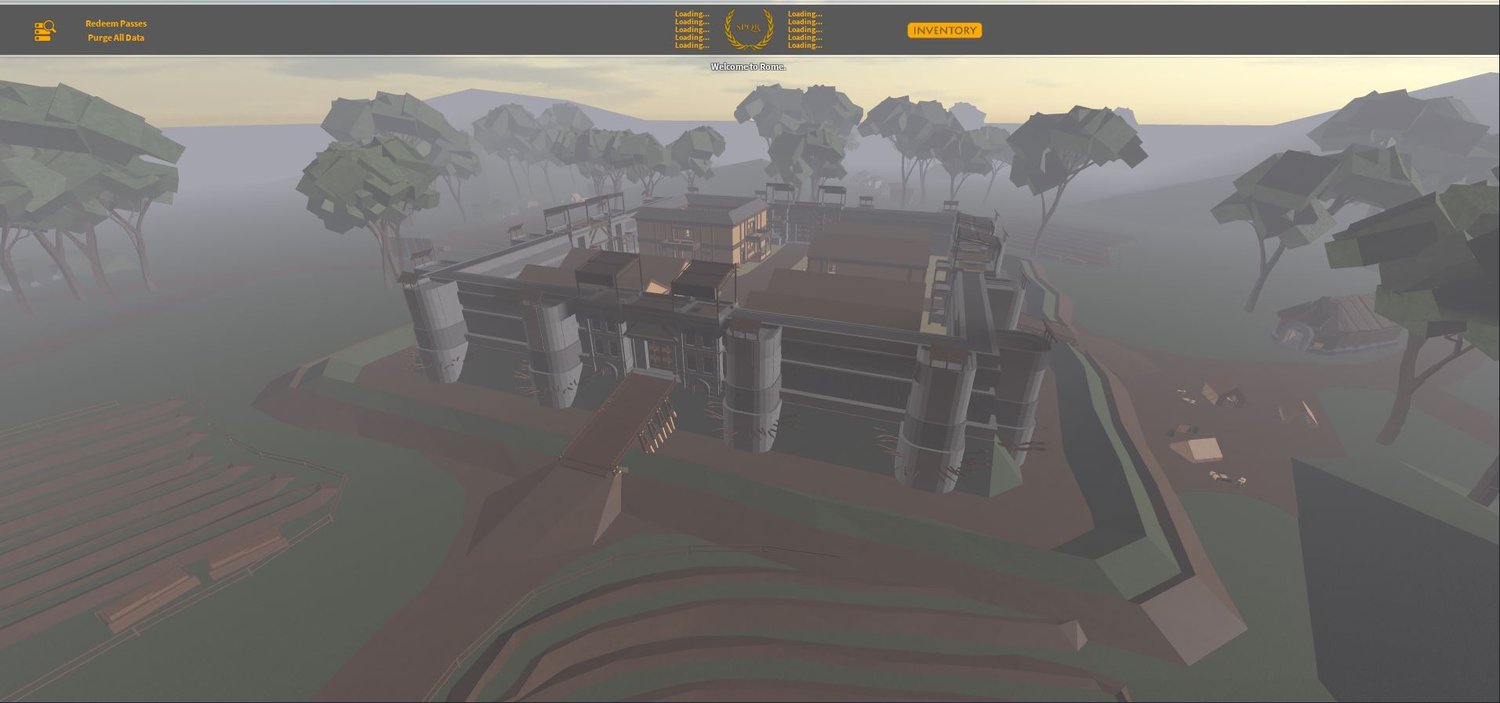 Free Roblox Roman encampment map with aqueduct