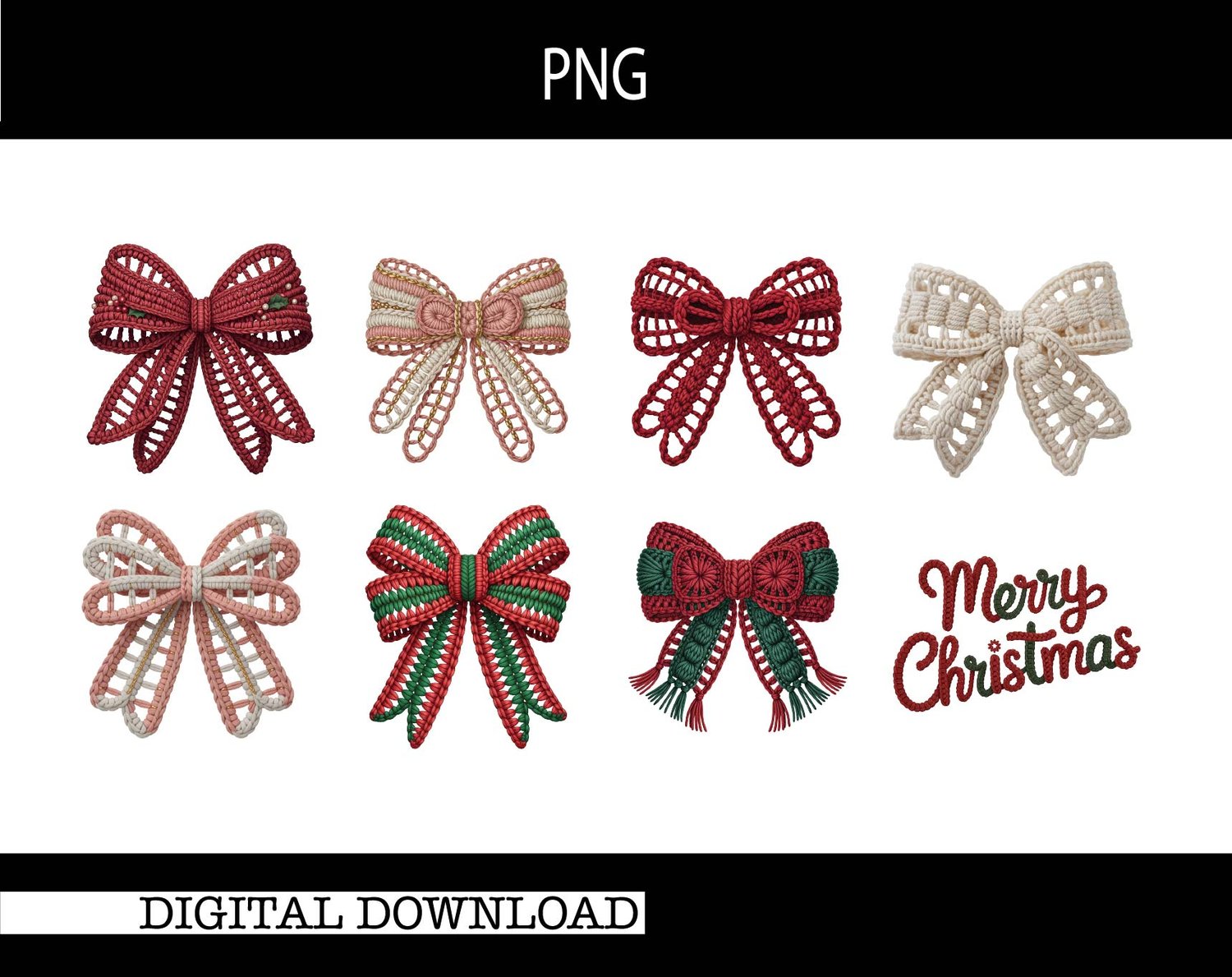 Christmas Coquette Bow PNG