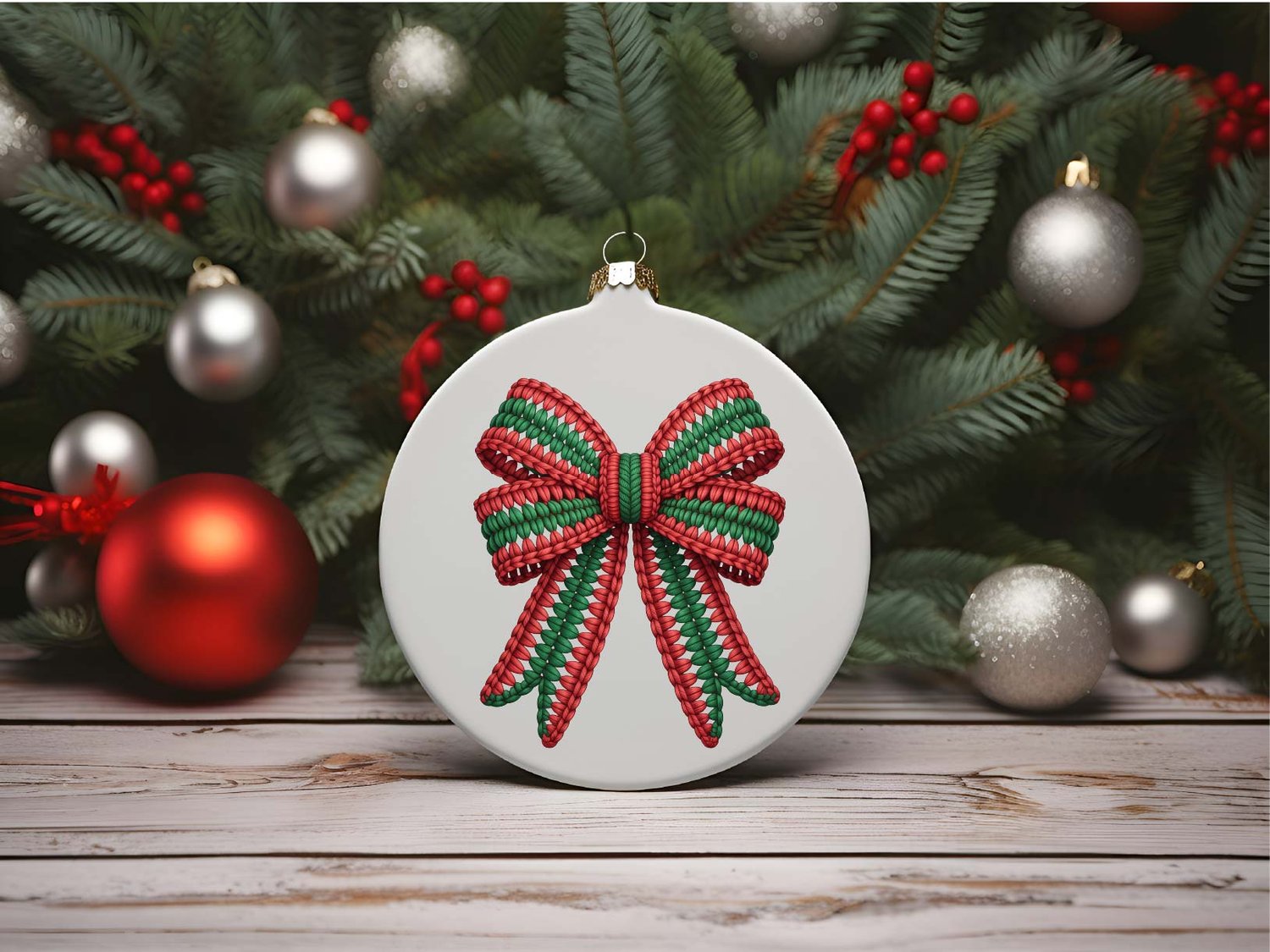 Christmas Coquette Bow PNG