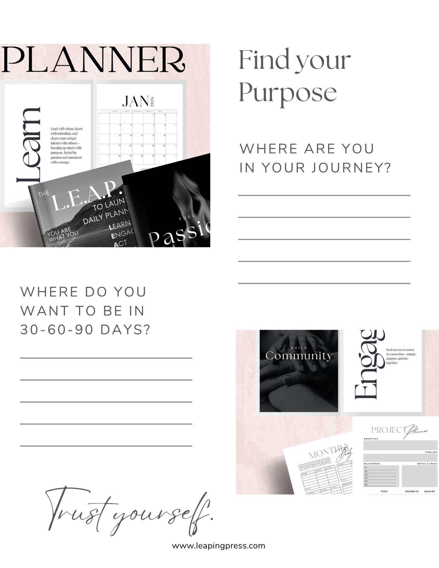 Digital Planner, worksheets and printable templates