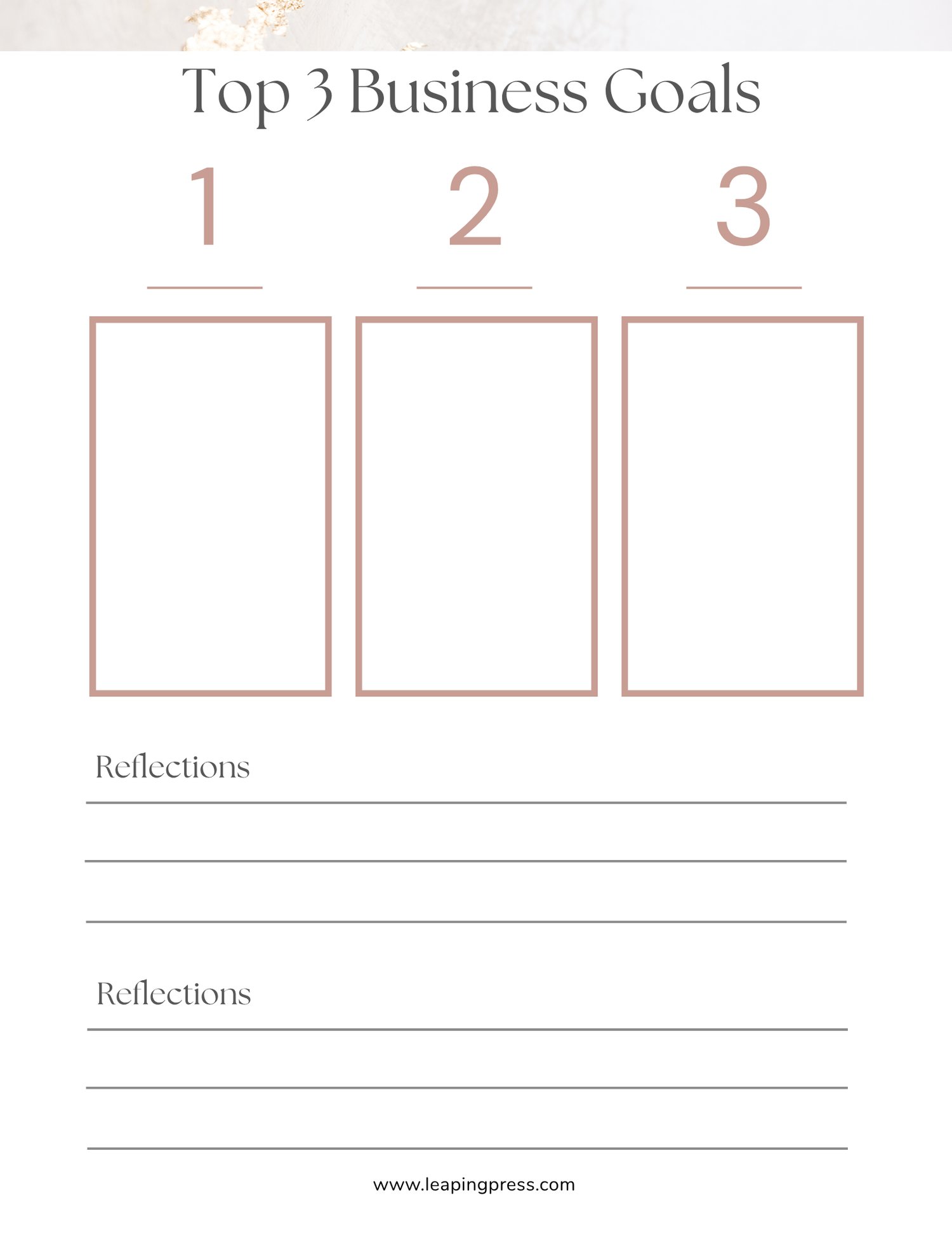 Goal Setting Templates