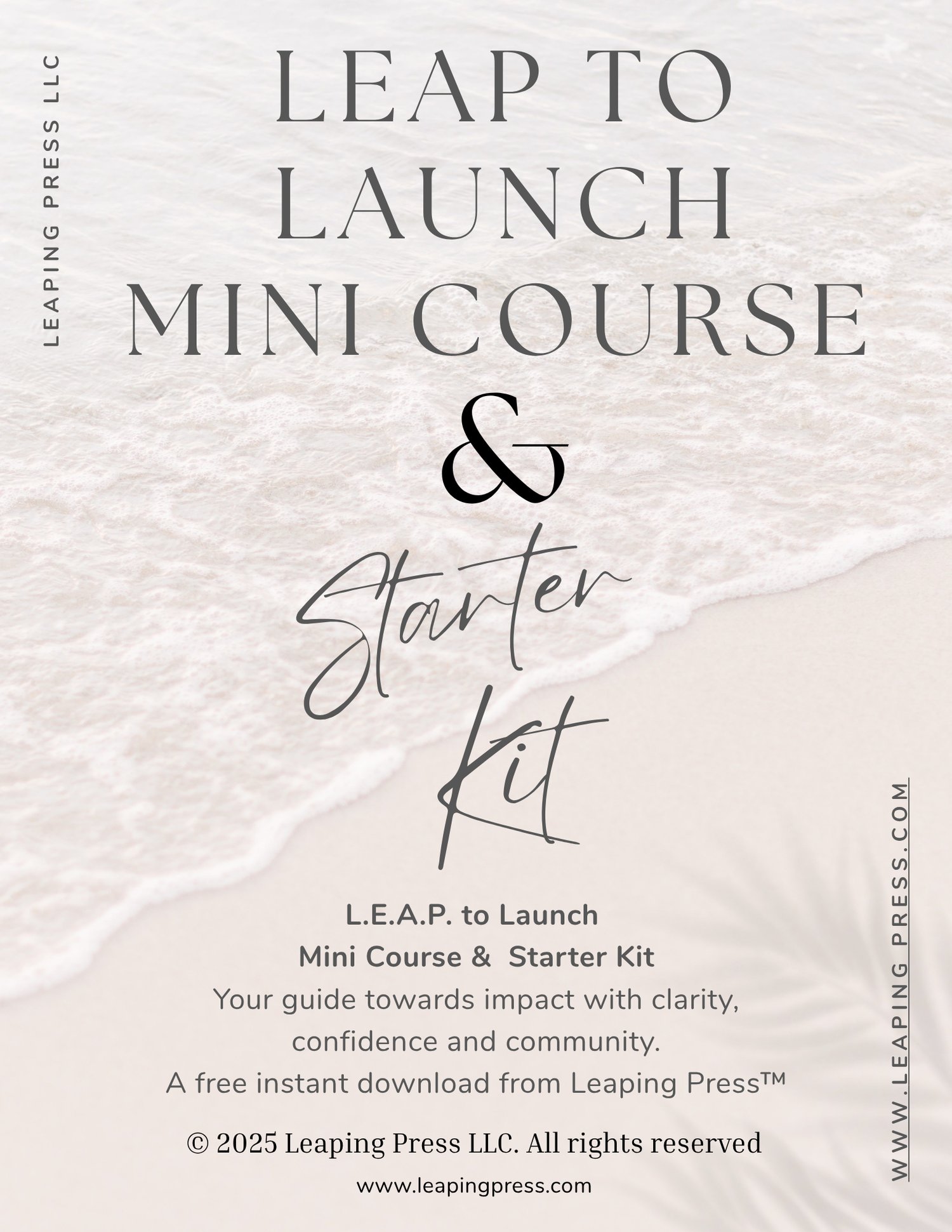 The LEAP to Launch Mini Course  & Starter Kit (Free for Limited Time)