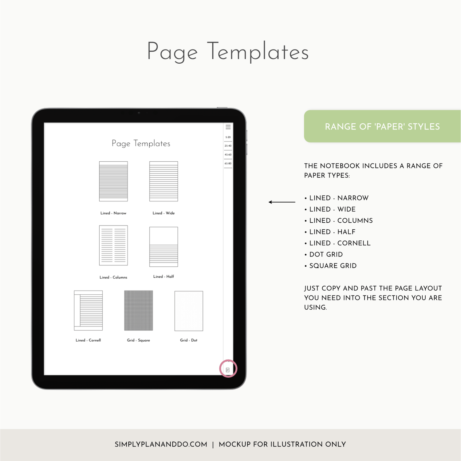 Tabbed Notebook.pdf 80-Tab Digital Notebook: Portrait, Plain Pages, A-to-Z Index, (PDF ...