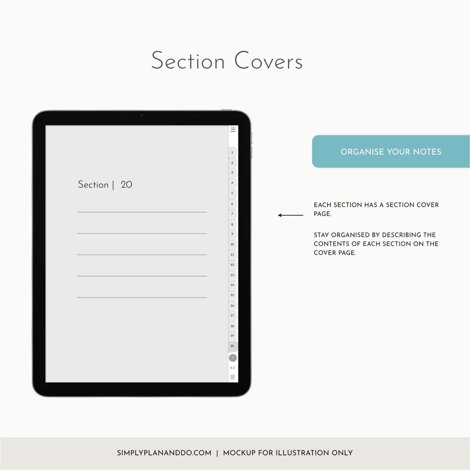 Tabbed Notebook.pdf 100-Tab Digital Notebook: Portrait, Plain Pages, A-to-Z Index, (PDF ...