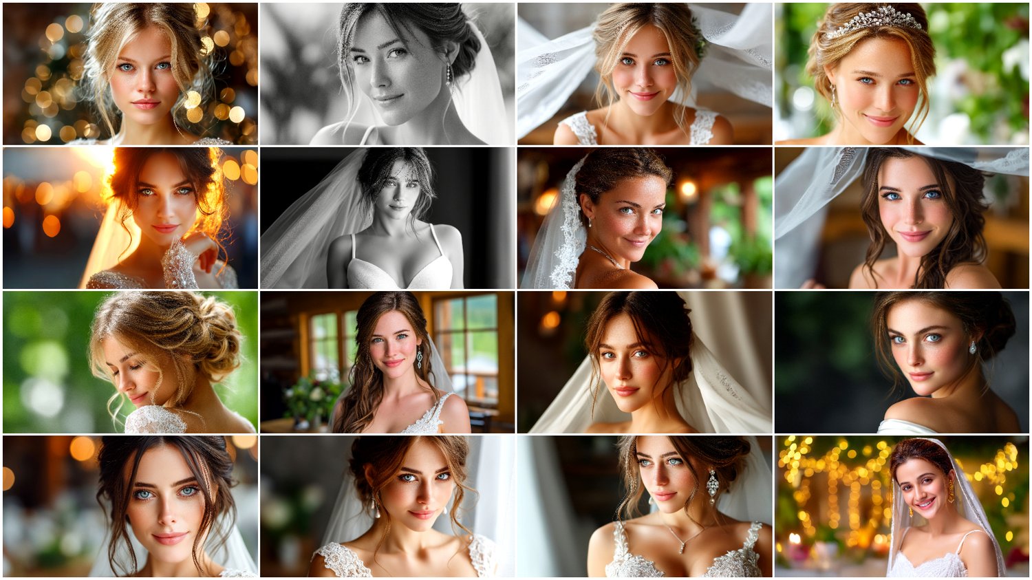 A premium AI-generated collection of 170 high-quality images featuring elegant brides and brides with floral bouquets in beautiful close-up compositions. Perfect for wedding projects, social media content, invitations, posters, branding, and commercial creative work. Each image combines elegance, softness, and the romantic atmosphere of a wedding day.