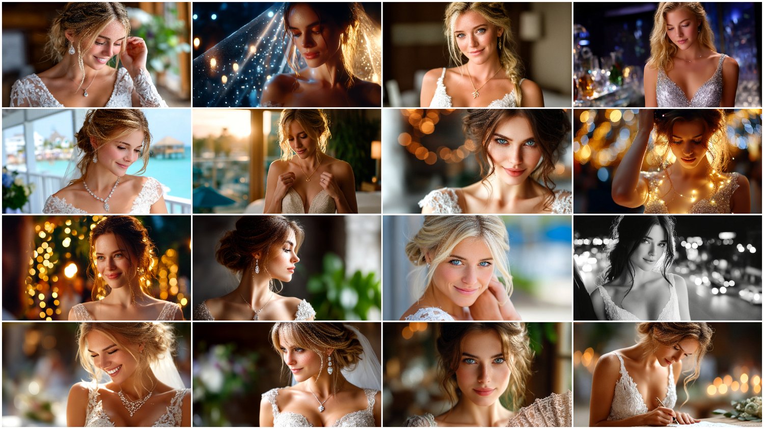 A premium AI-generated collection of 170 high-quality images featuring elegant brides and brides with floral bouquets in beautiful close-up compositions. Perfect for wedding projects, social media content, invitations, posters, branding, and commercial creative work. Each image combines elegance, softness, and the romantic atmosphere of a wedding day.