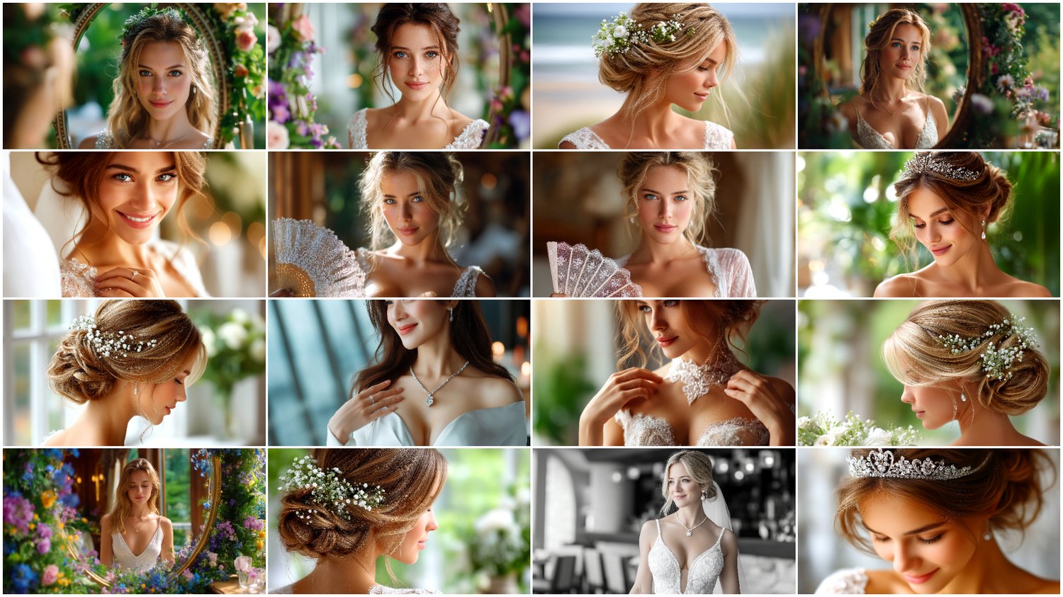 A premium AI-generated collection of 170 high-quality images featuring elegant brides and brides with floral bouquets in beautiful close-up compositions. Perfect for wedding projects, social media content, invitations, posters, branding, and commercial creative work. Each image combines elegance, softness, and the romantic atmosphere of a wedding day.