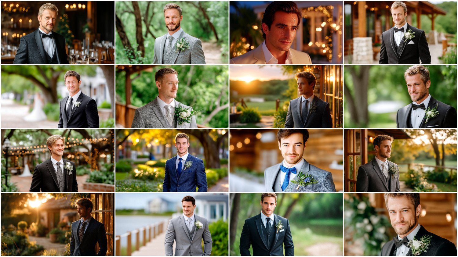 A premium AI-generated collection of 74 high-quality images featuring elegant grooms