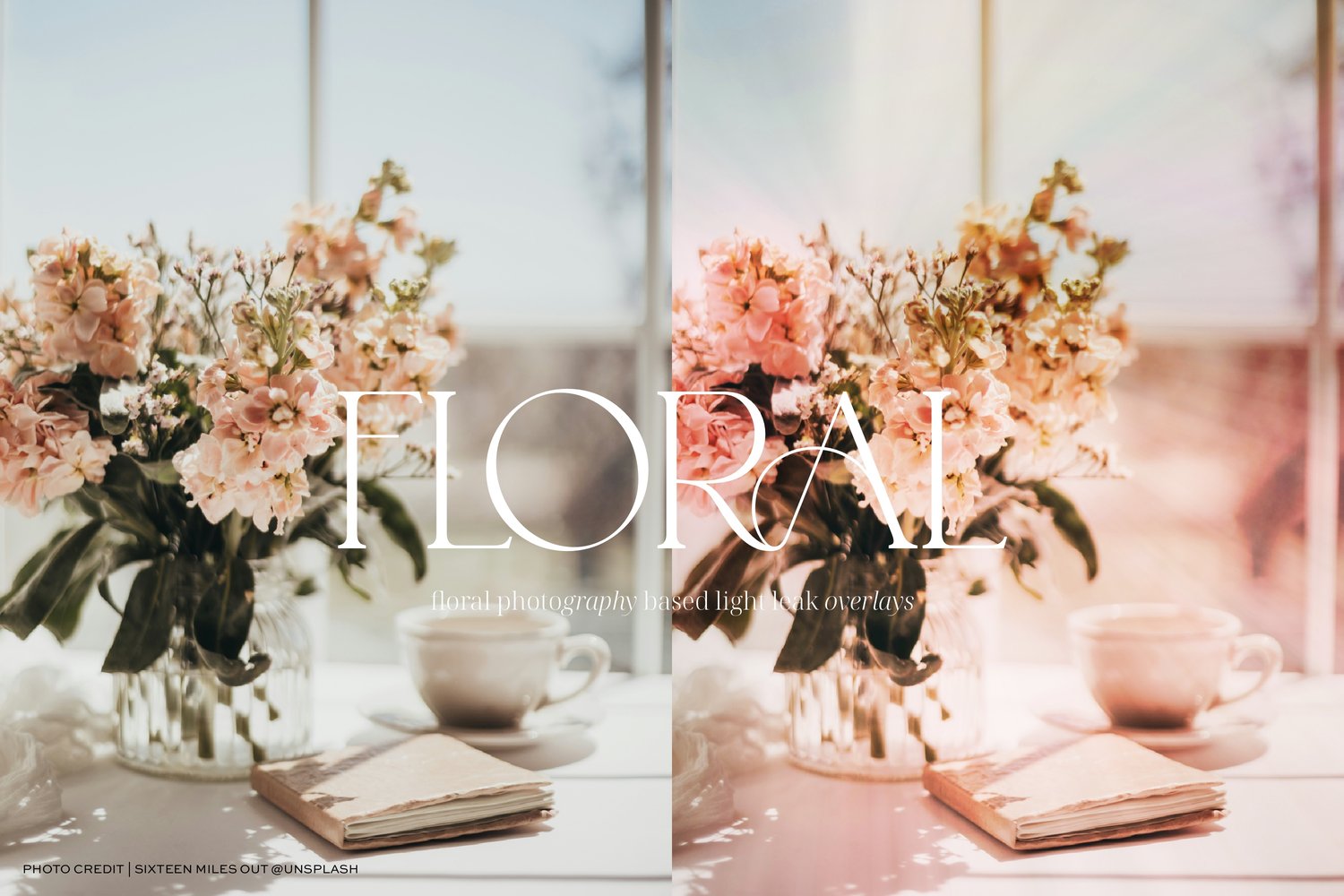 blurred floral light leak images