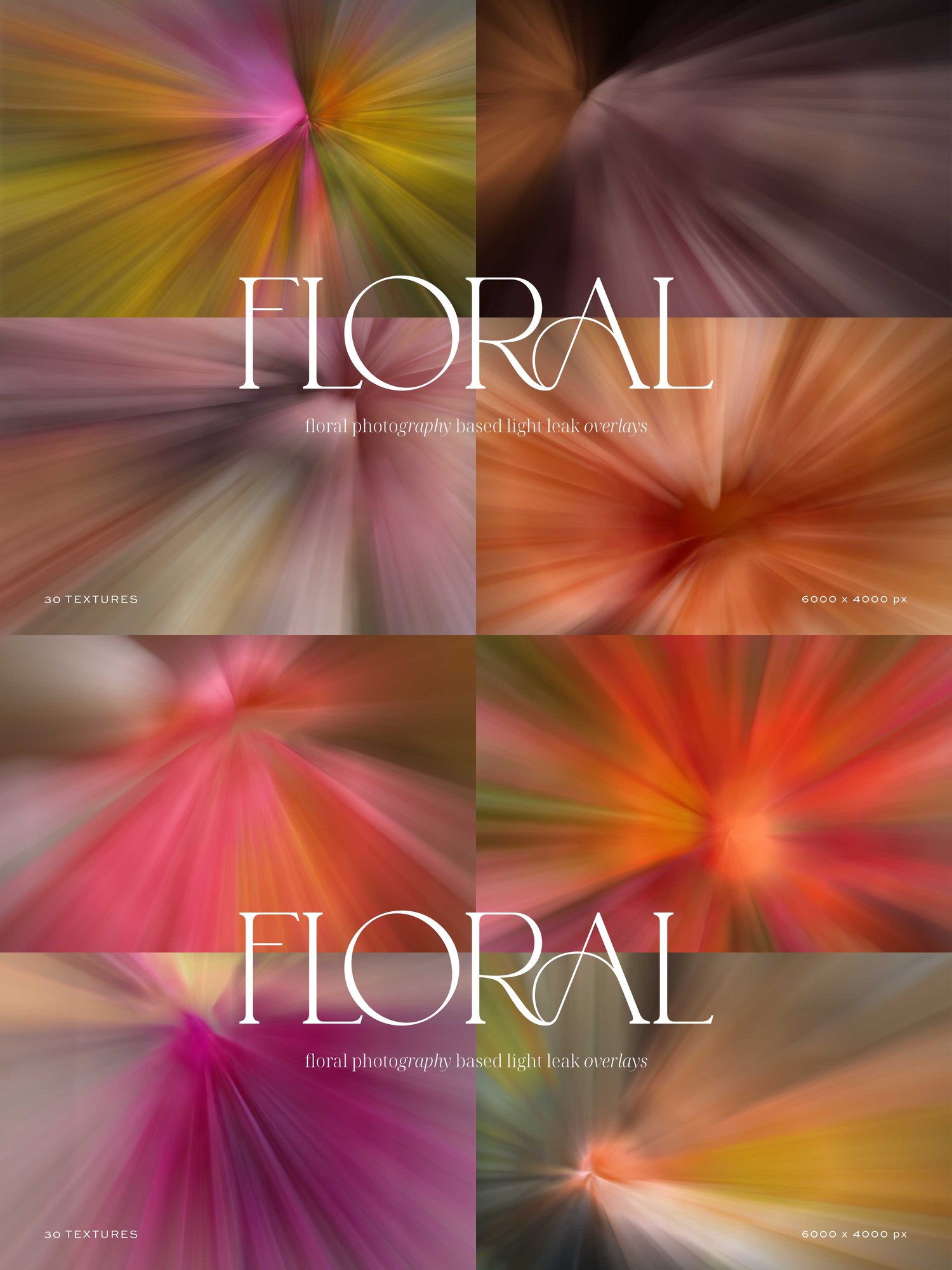 blurred floral light leak images