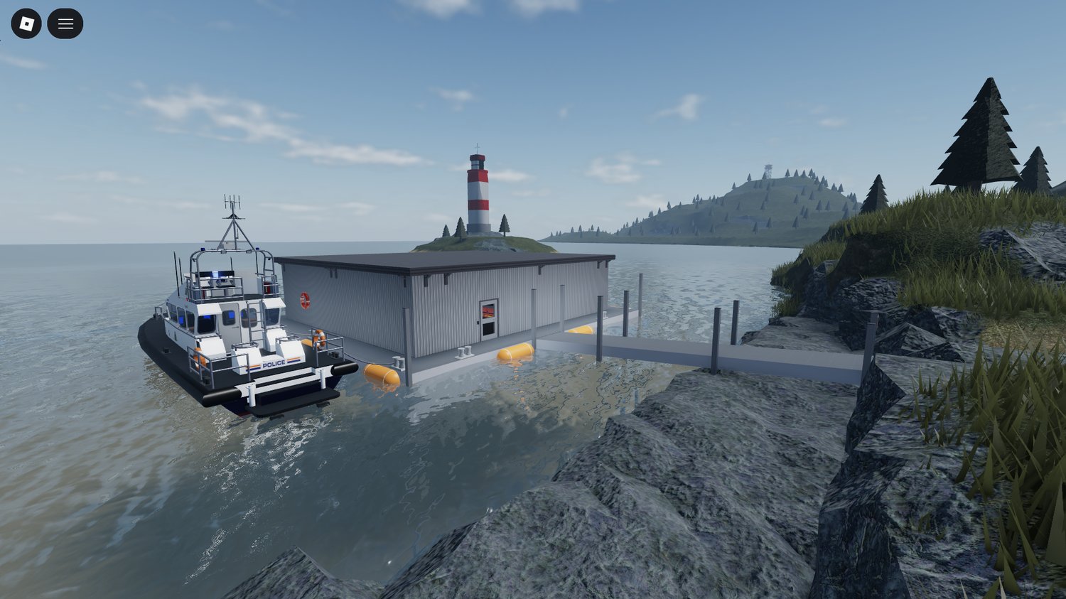 Enterable house interior in Esford Roblox map