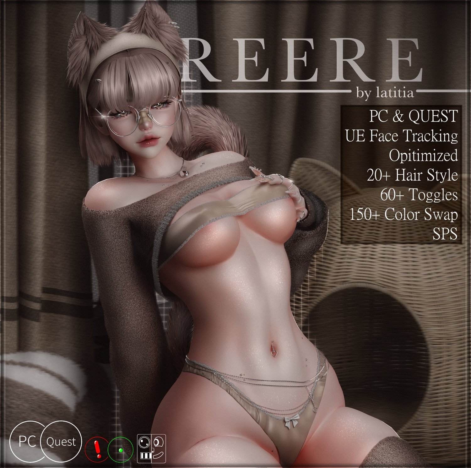 Reere【FaceTracking, PC, Quest, Opti, SPS, GoGoLoco】