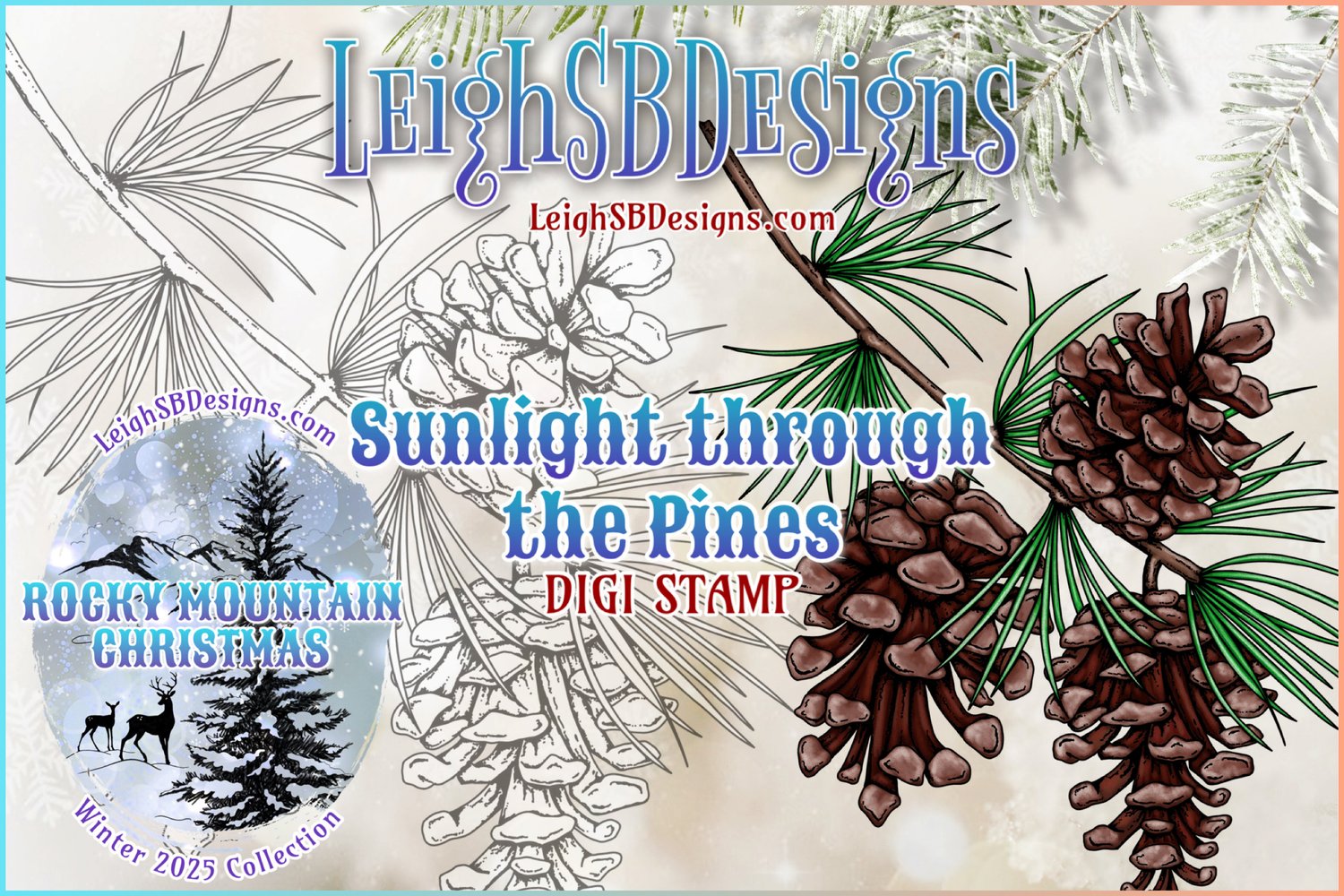 LeighSBDesigns Sunlight Through the Pines