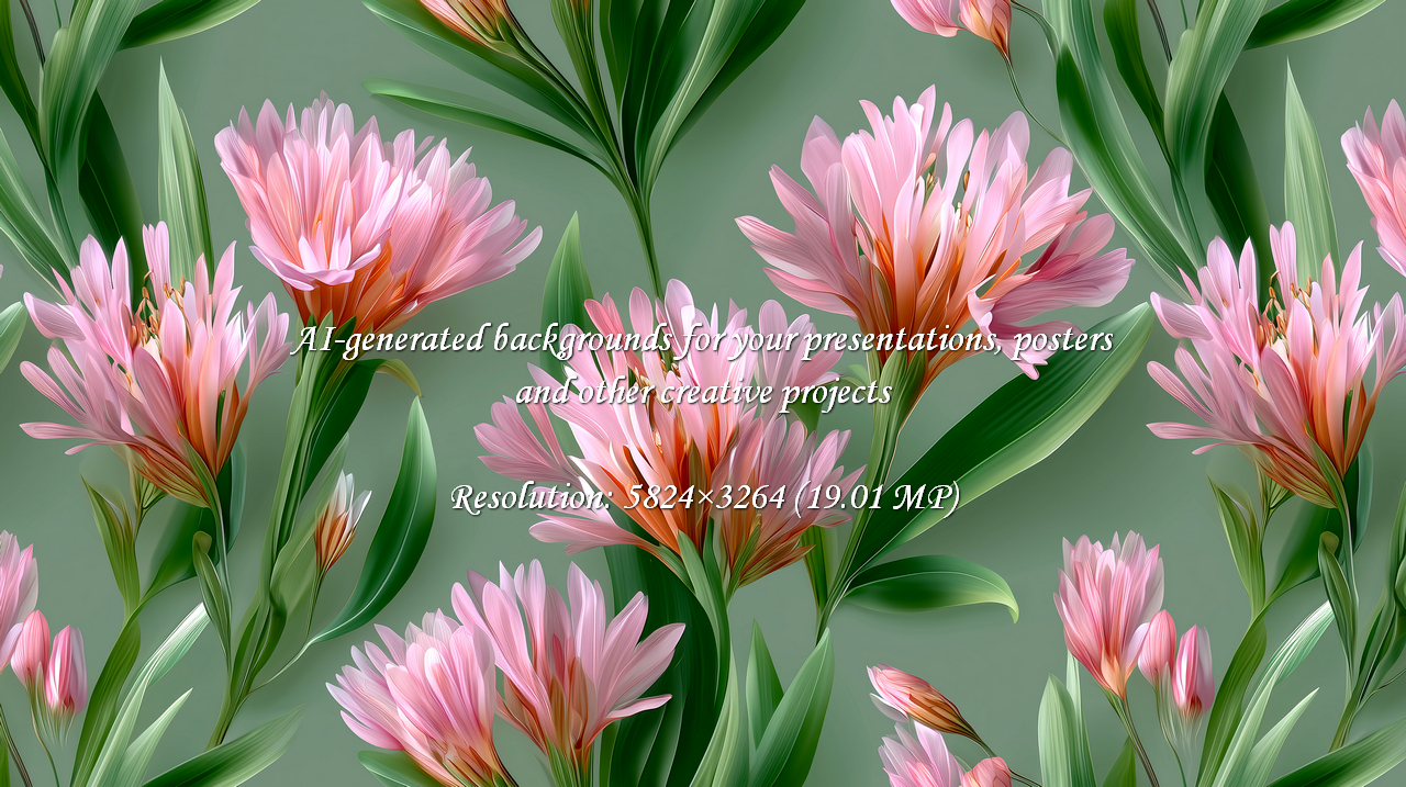 Experience the gentle beauty of nature with this delicate pink floral pattern. Ideal for creating soothing backgrounds, elegant invitations, or adding a touch of springtime freshness.