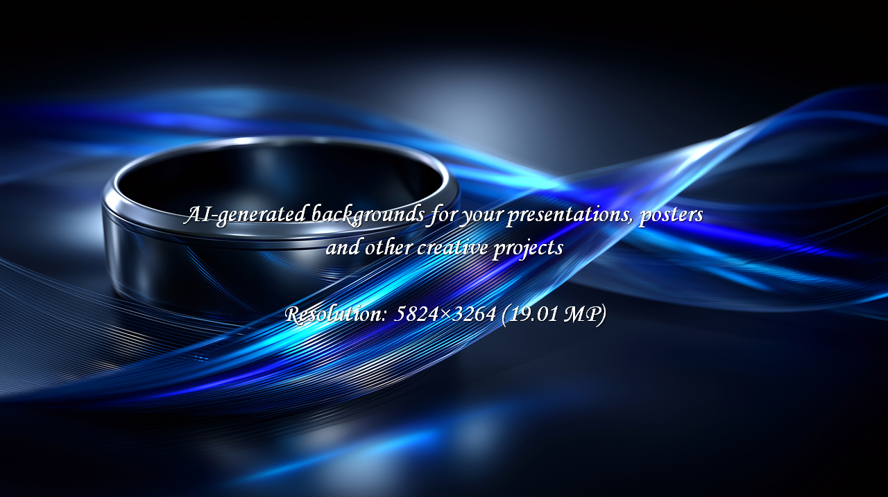 Capture attention with this sleek ring design accentuated by vibrant blue light trails! Ideal for technology, energy, or futuristic concepts, adding a touch of modern elegance to any project.