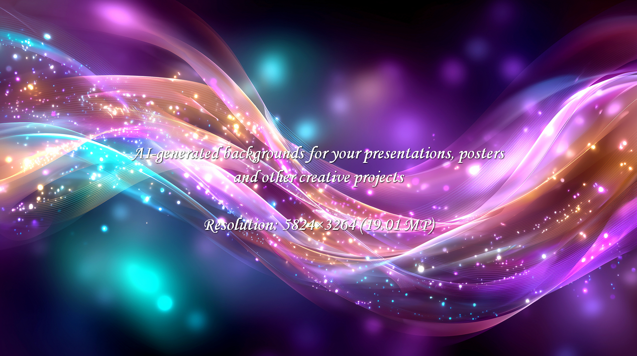 A stunning, vibrant abstract background featuring flowing light trails in purple and teal. Perfect for adding a touch of modern elegance and dynamic energy to any project. Use it for website design, presentations, and more!