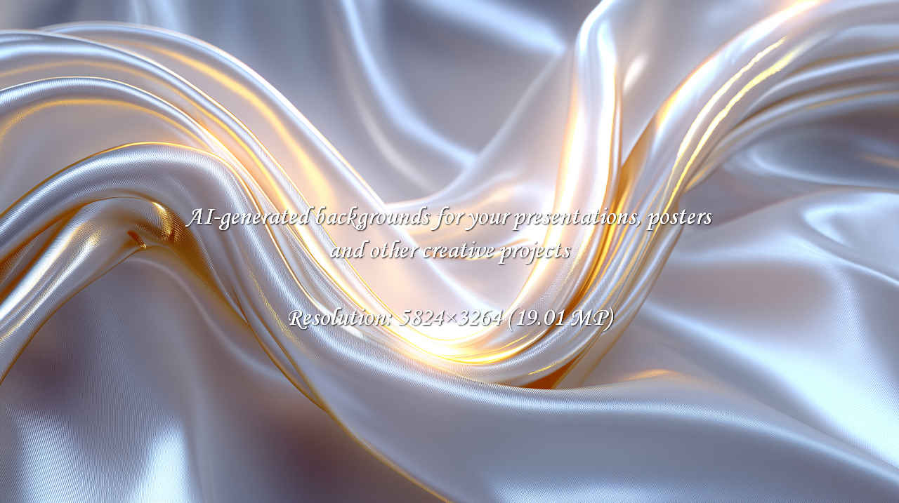 Experience the allure of silver silk, softly illuminated with gold. A luxurious texture for designs that demand elegance and grace. Perfect for backgrounds and sophisticated projects.