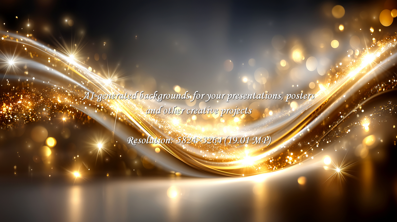 Capture the magic with radiant golden light trails and sparkling bokeh. A luxurious, festive backdrop for creating unforgettable holiday promotions or enhancing brand visuals with elegance.